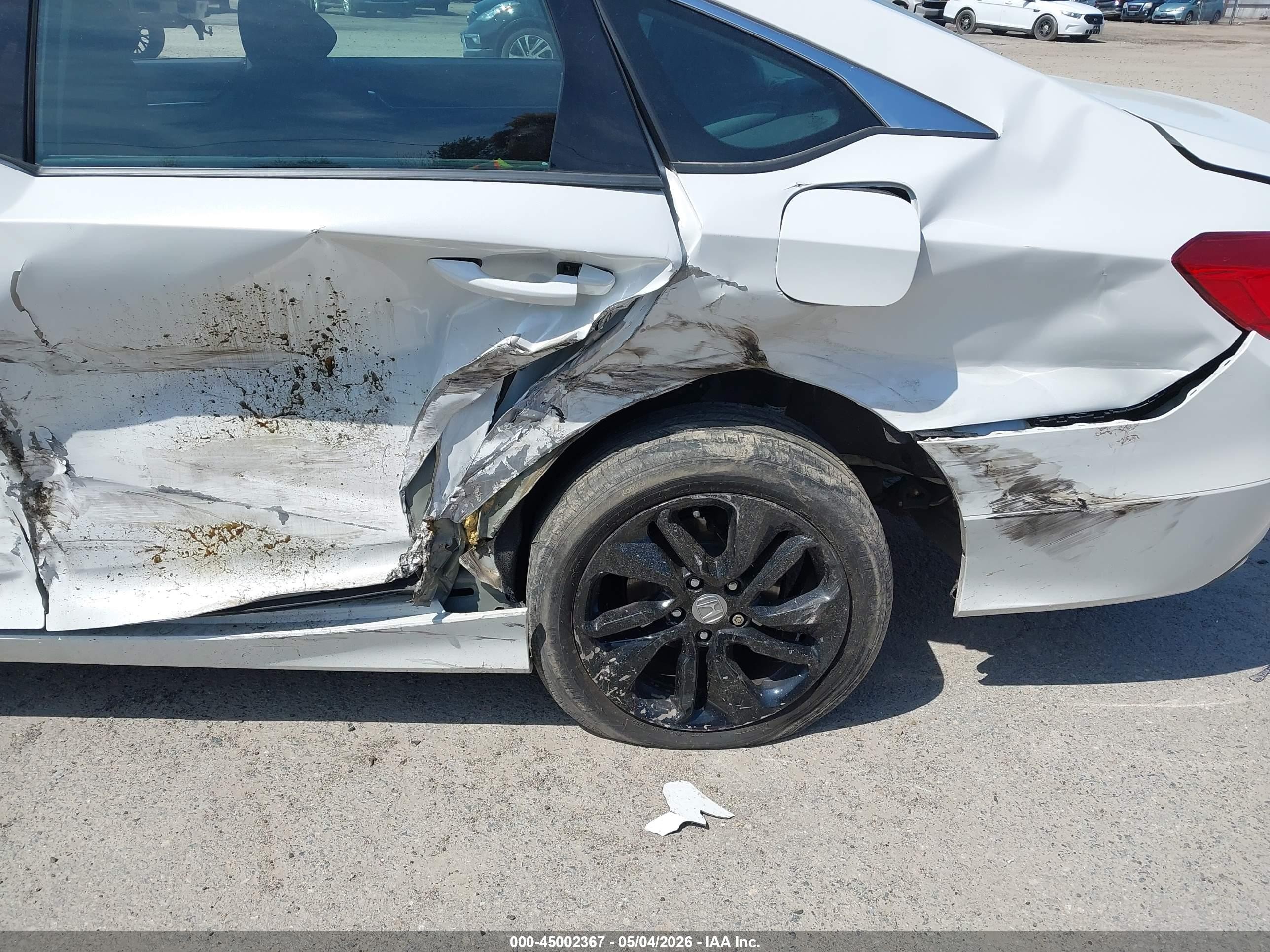 2019 Honda Accord Lx White vin: 1HGCV1F1XKA167663