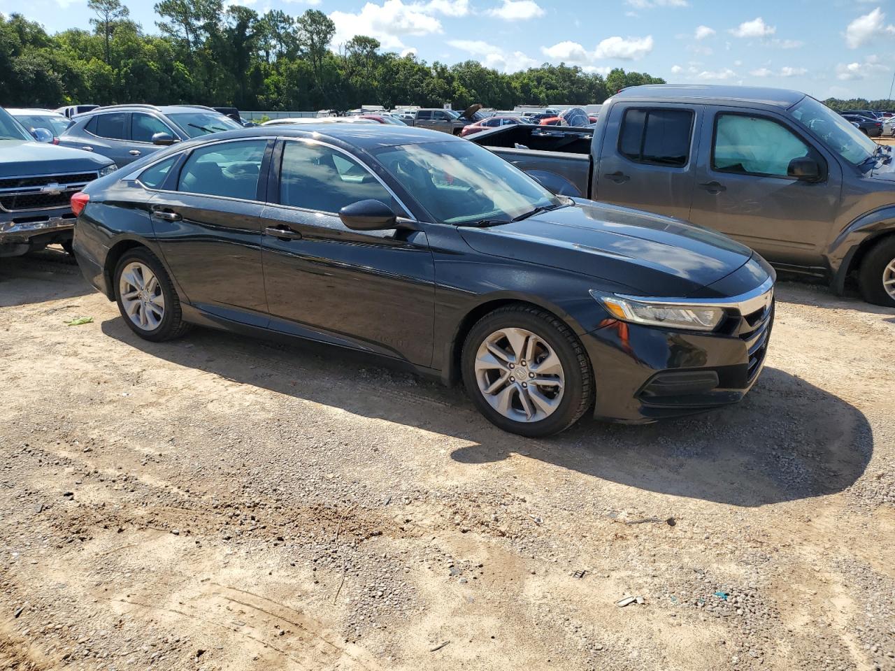2020 Honda Accord Lx Black vin: 1HGCV1F1XLA042096
