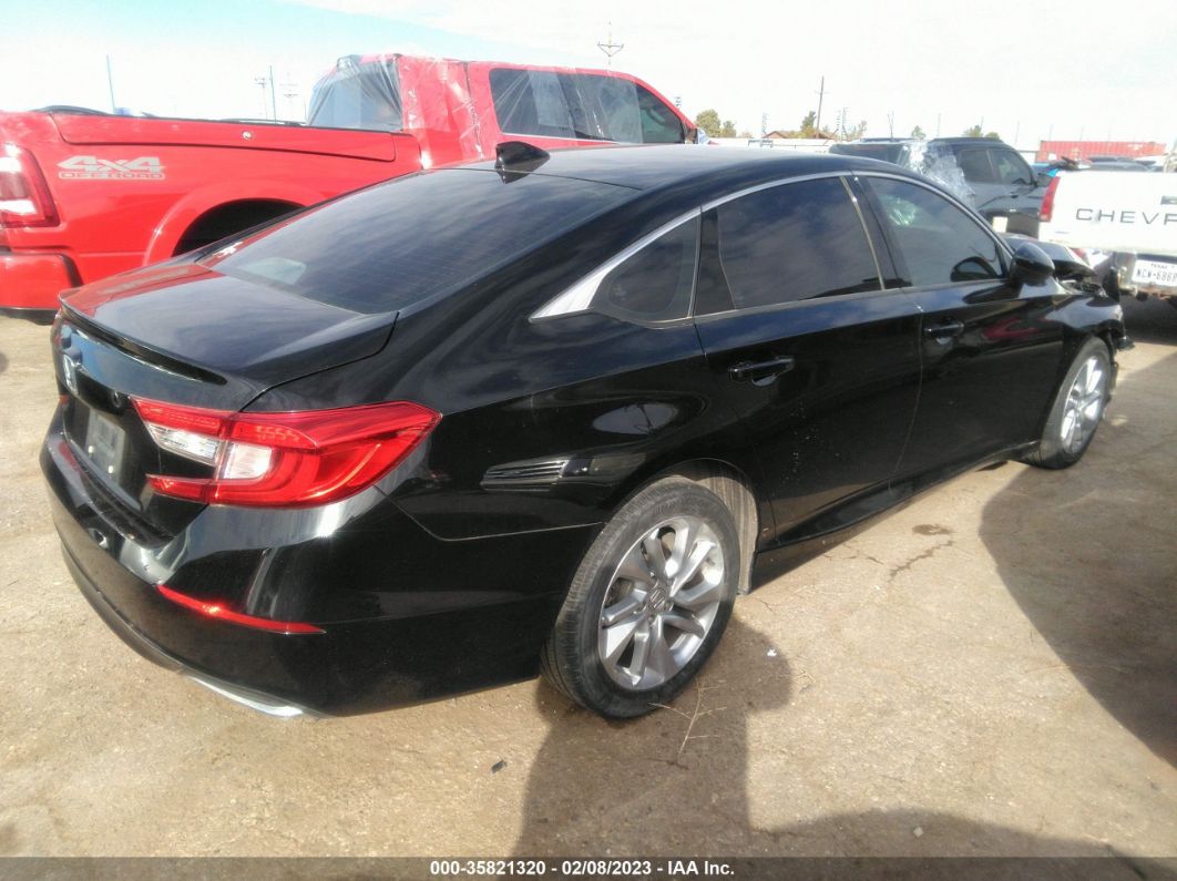 2020 Honda Accord Sedan Lx Black vin: 1HGCV1F1XLA052062