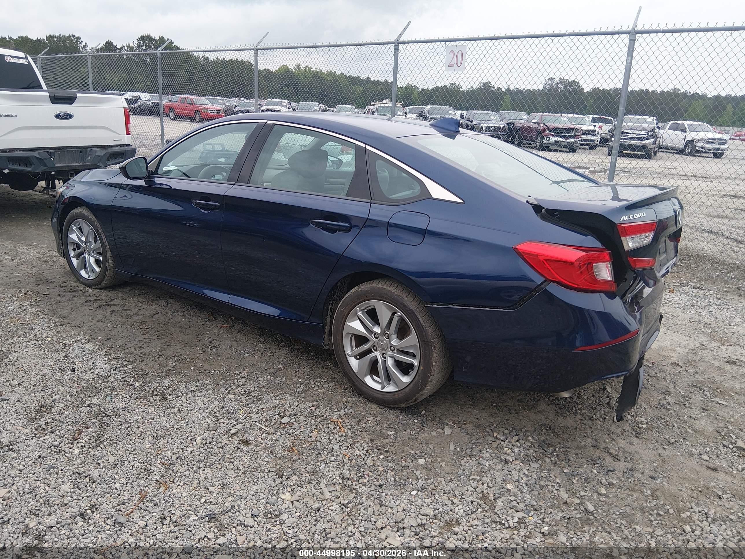 2020 Honda Accord Lx Dark Blue vin: 1HGCV1F1XLA098894