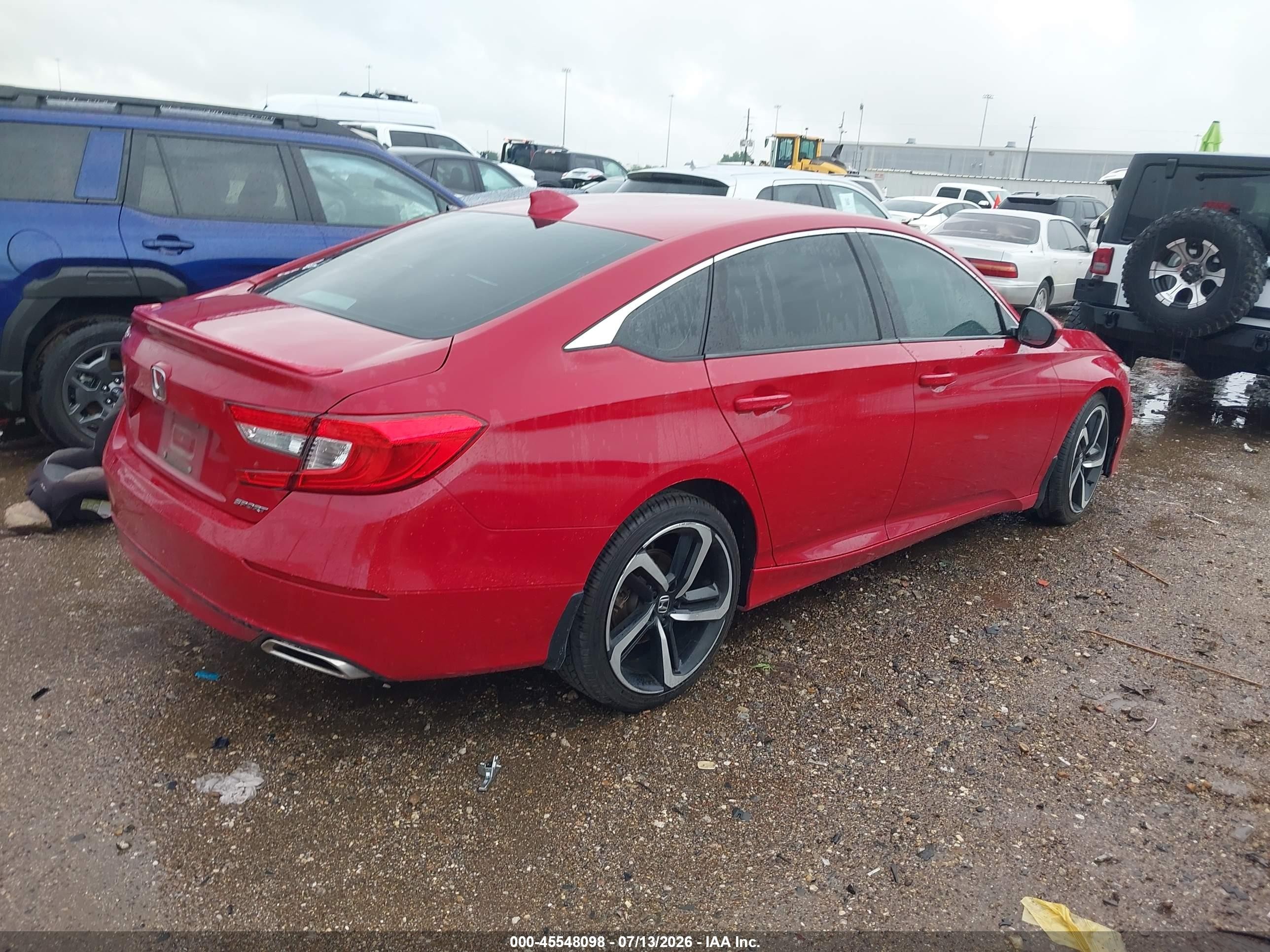 2018 Honda Accord Sport Red vin: 1HGCV1F30JA031655