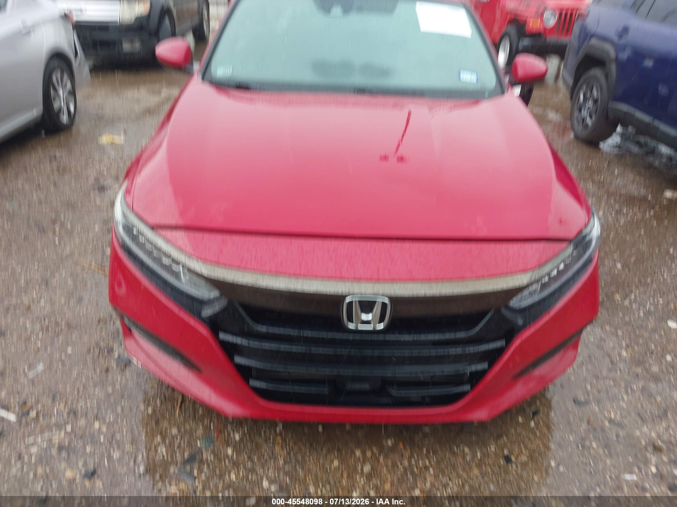 2018 Honda Accord Sport Red vin: 1HGCV1F30JA031655