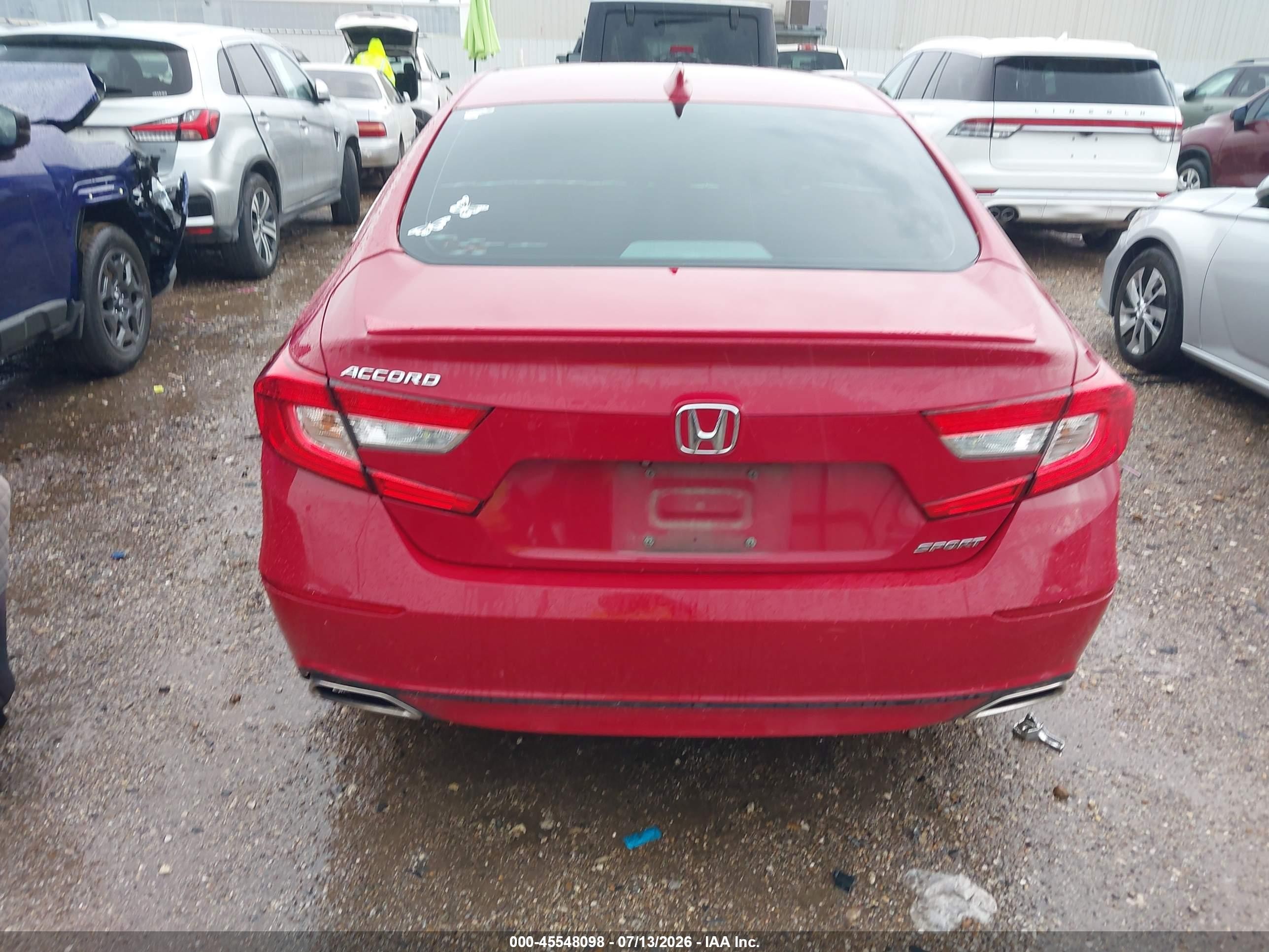 2018 Honda Accord Sport Red vin: 1HGCV1F30JA031655
