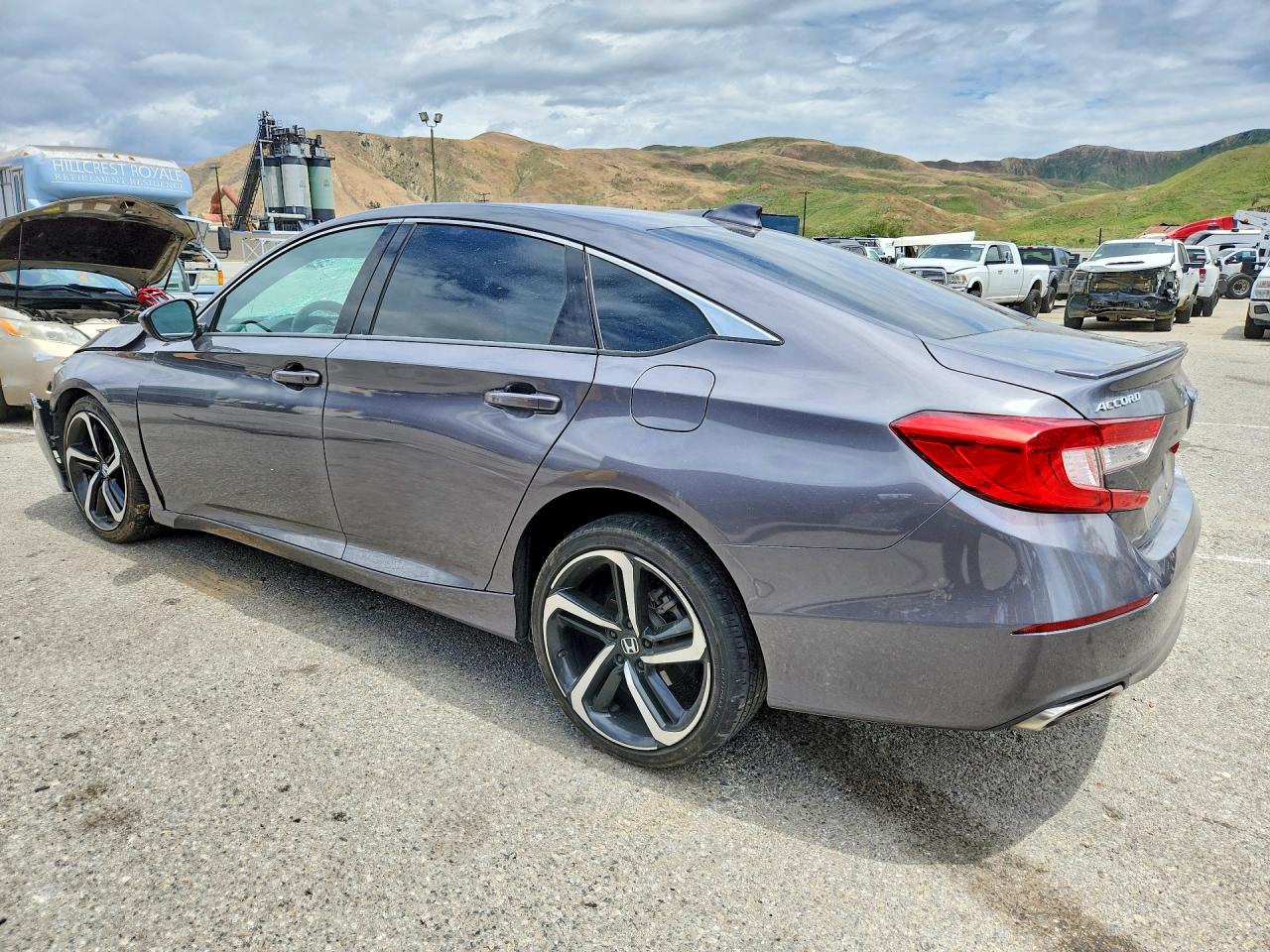 2018 Honda Accord Sport Gray vin: 1HGCV1F30JA178977