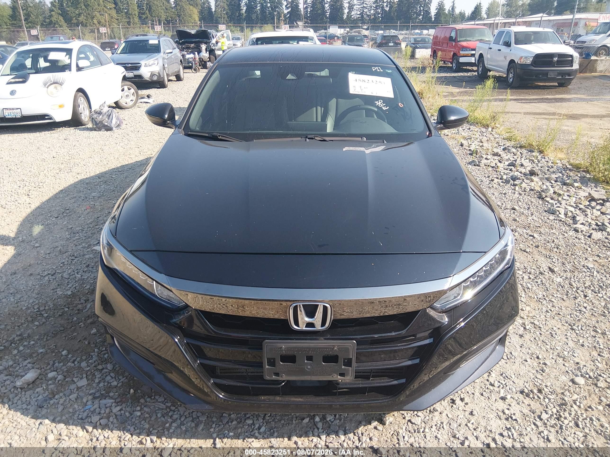 2018 Honda Accord Sport Black vin: 1HGCV1F30JA203828