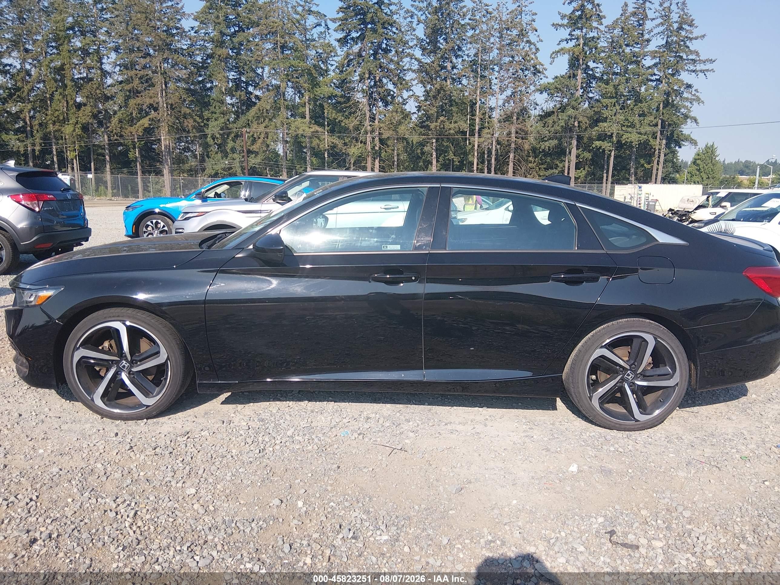 2018 Honda Accord Sport Black vin: 1HGCV1F30JA203828