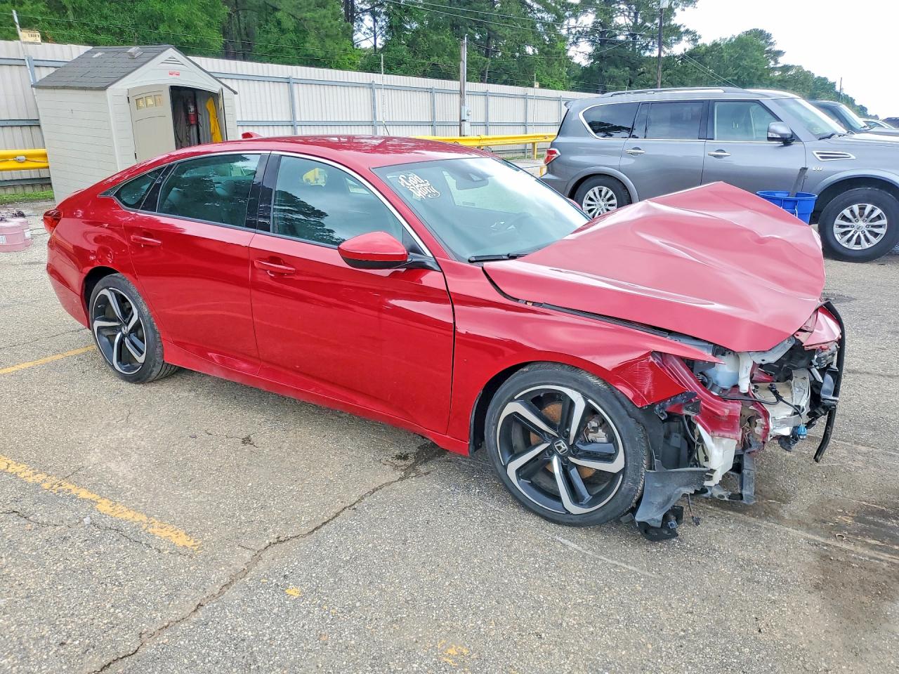 2019 Honda Accord Sport Red vin: 1HGCV1F30KA000486