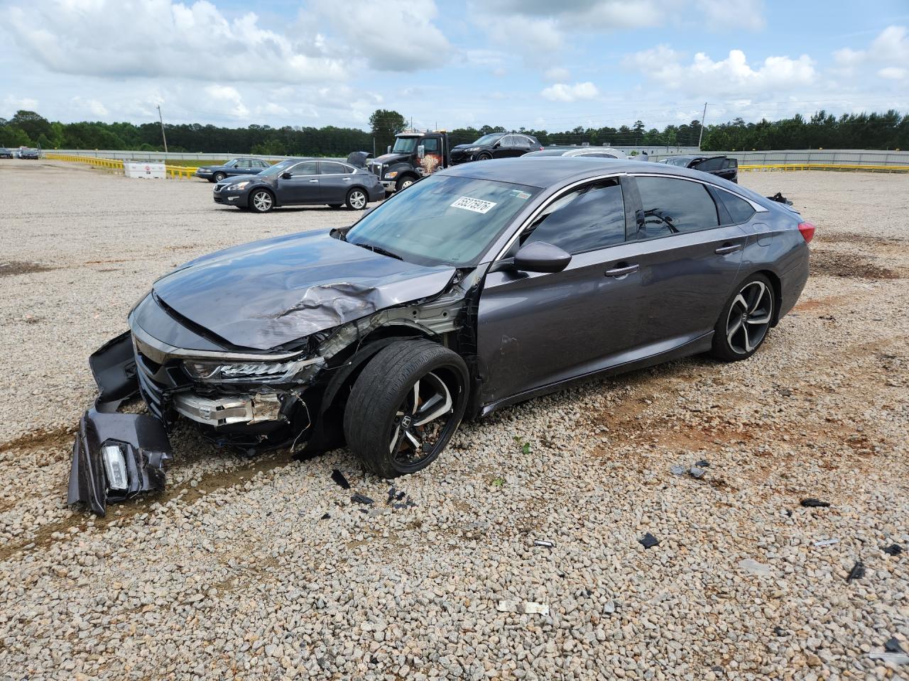 2019 Honda Accord Sport Gray vin: 1HGCV1F30KA031124