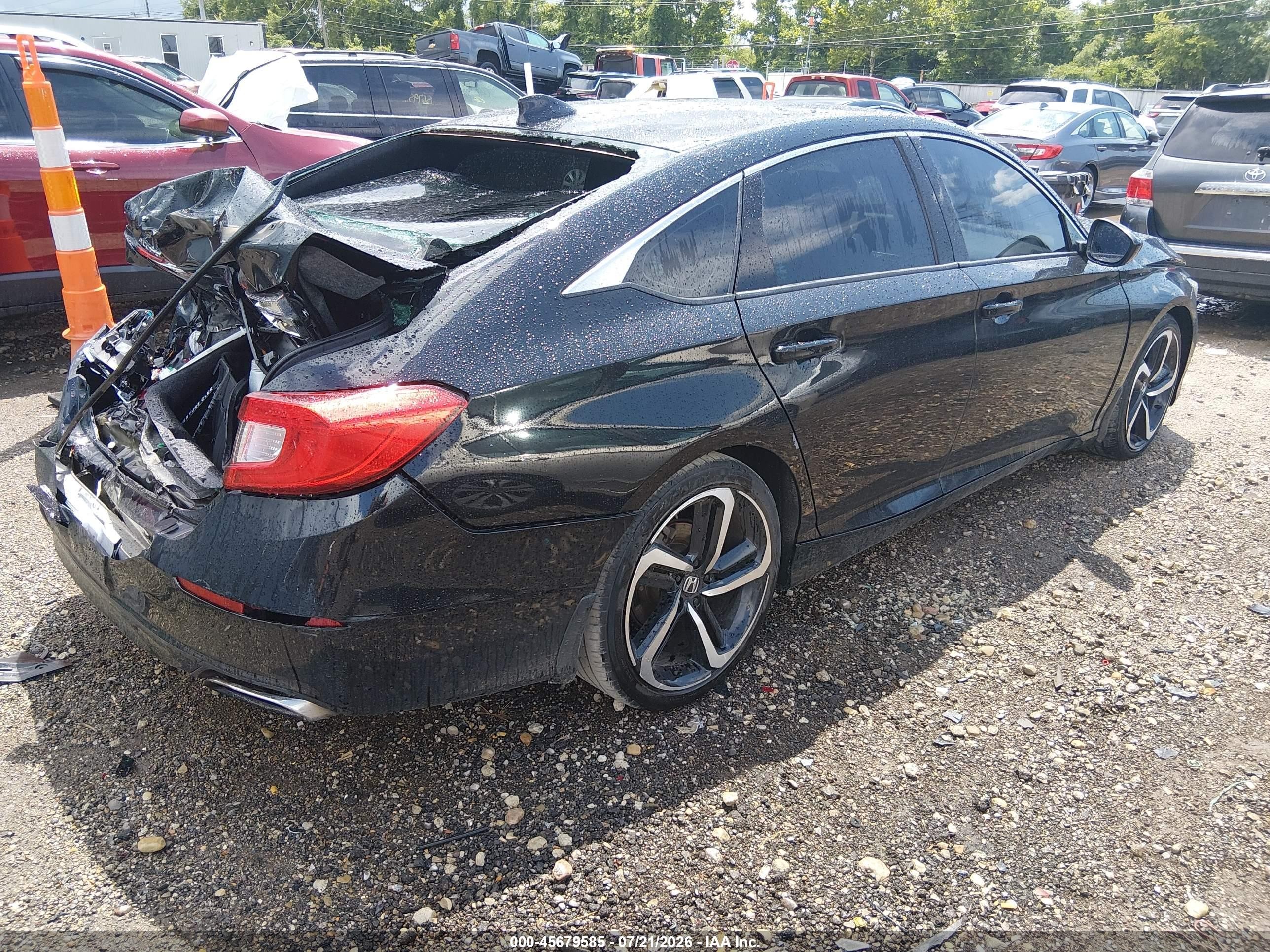 2019 Honda Accord Sport Black vin: 1HGCV1F30KA062423