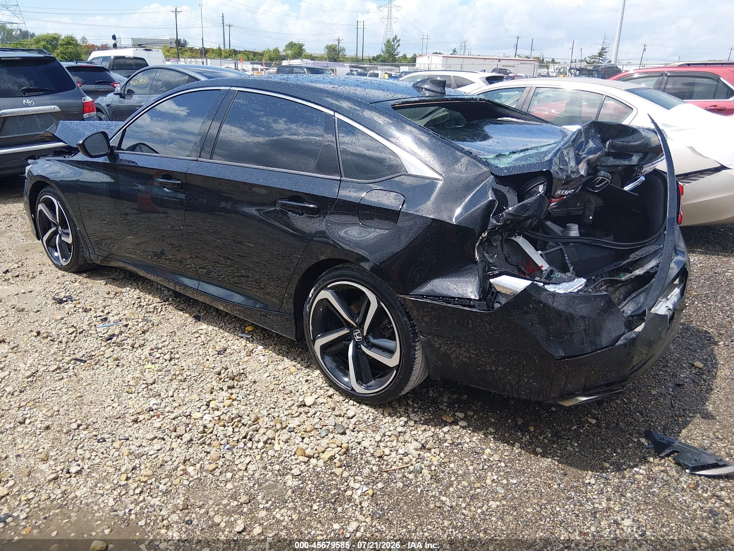 2019 Honda Accord Sport Black vin: 1HGCV1F30KA062423