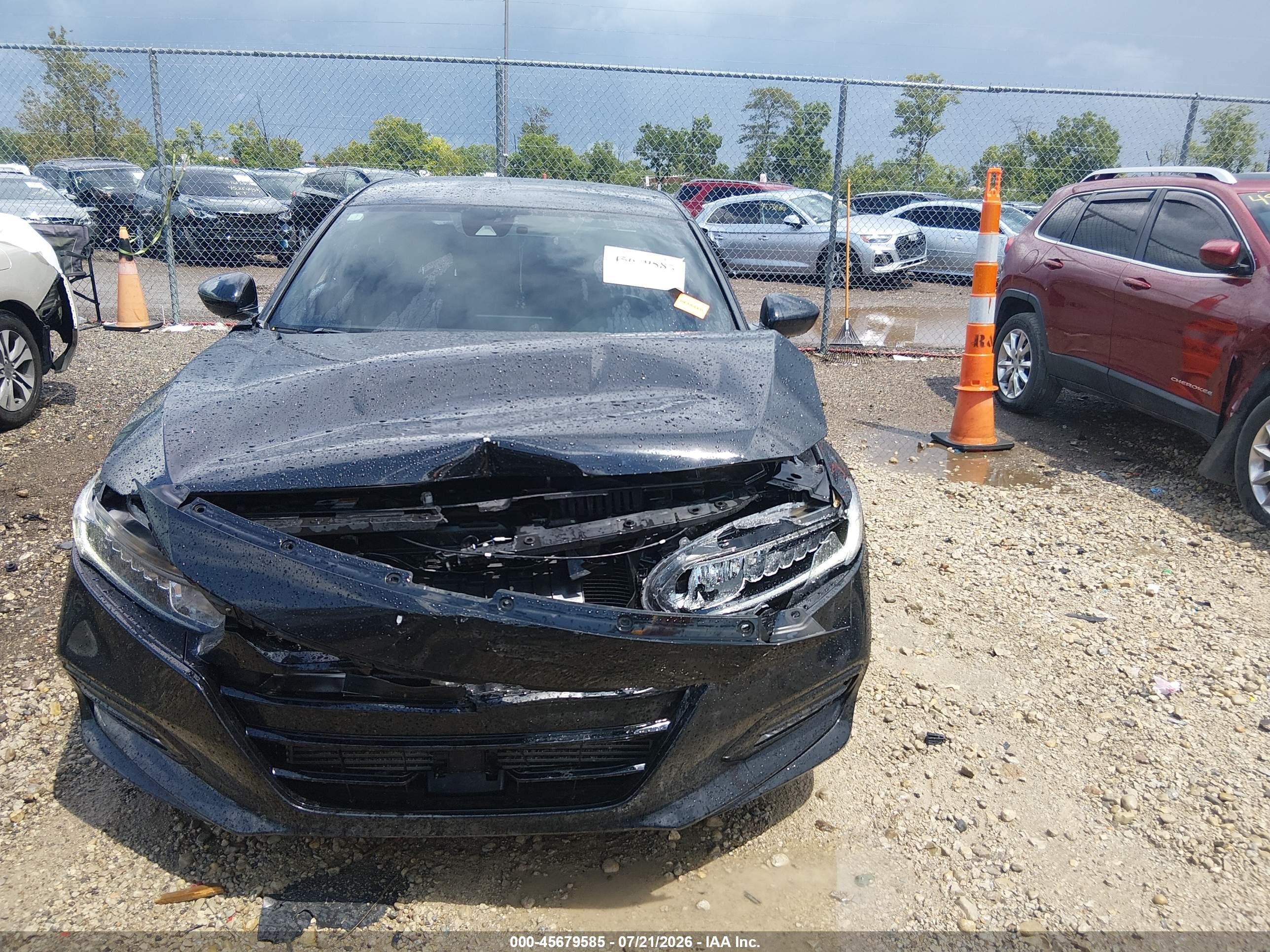 2019 Honda Accord Sport Black vin: 1HGCV1F30KA062423