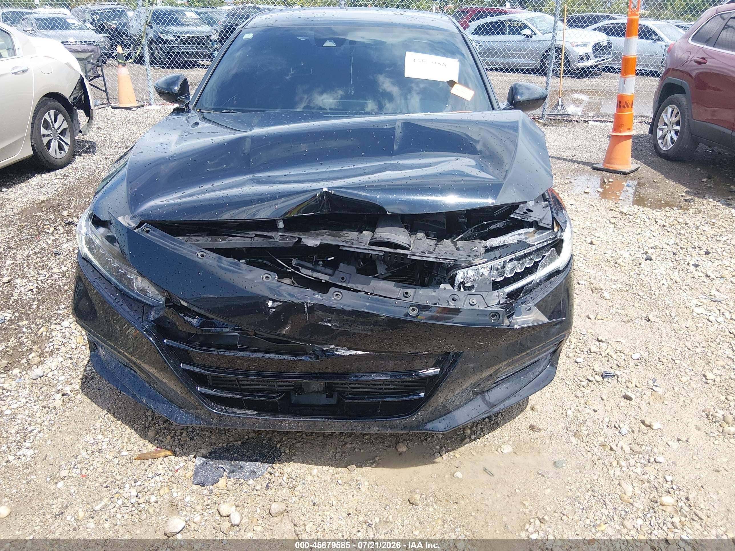 2019 Honda Accord Sport Black vin: 1HGCV1F30KA062423