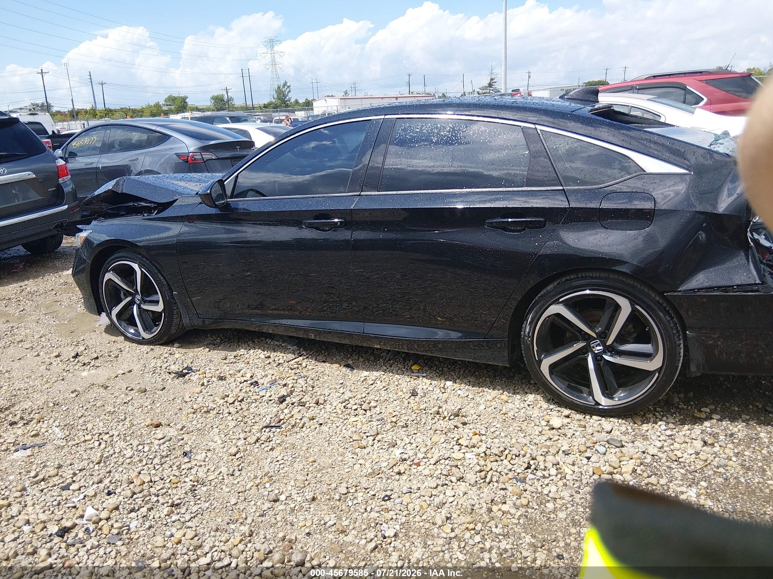 2019 Honda Accord Sport Black vin: 1HGCV1F30KA062423