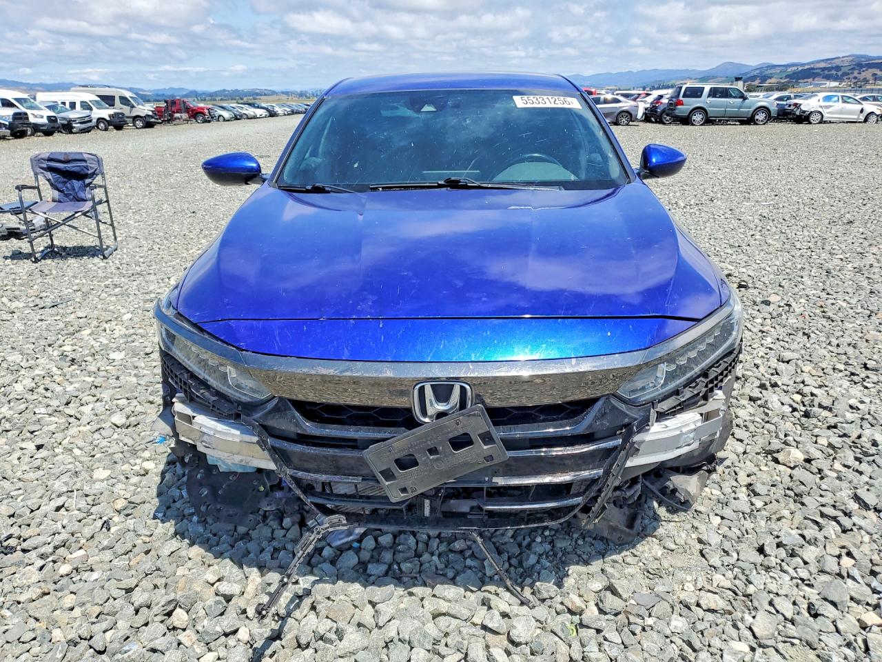 2019 Honda Accord Sport Blue vin: 1HGCV1F30KA120126