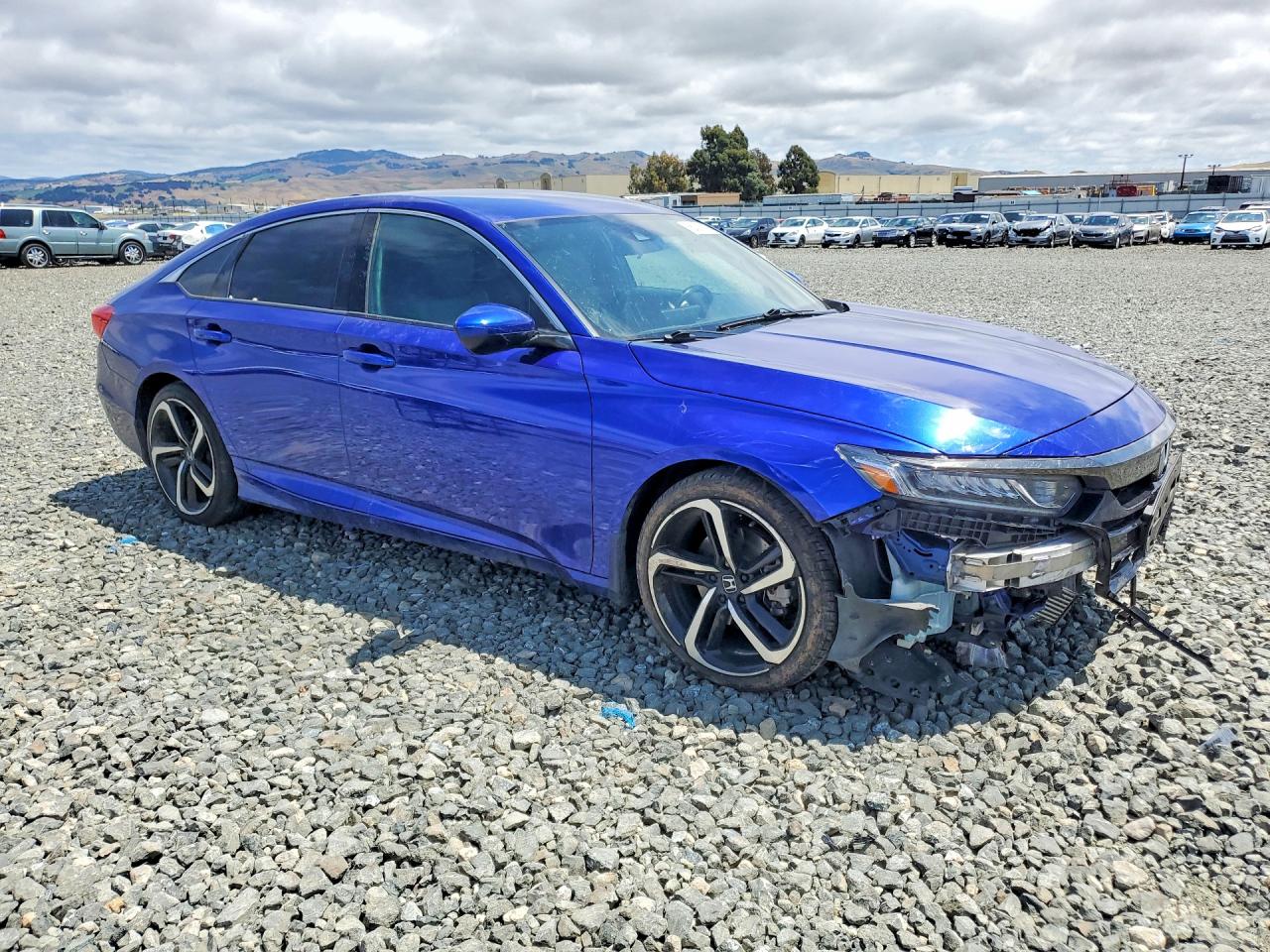 2019 Honda Accord Sport Blue vin: 1HGCV1F30KA120126