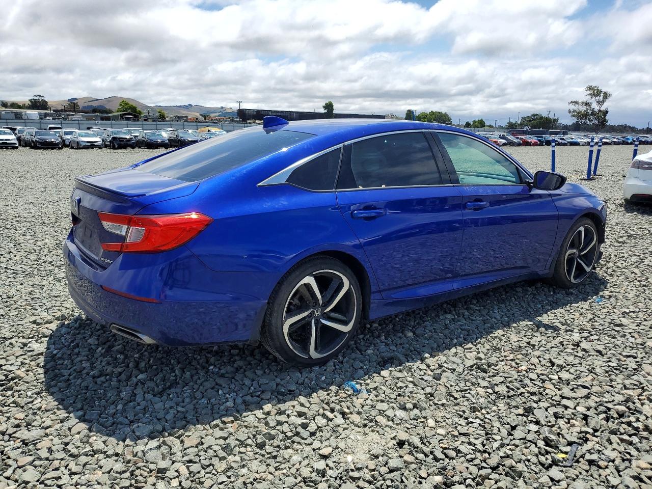 2019 Honda Accord Sport Blue vin: 1HGCV1F30KA120126
