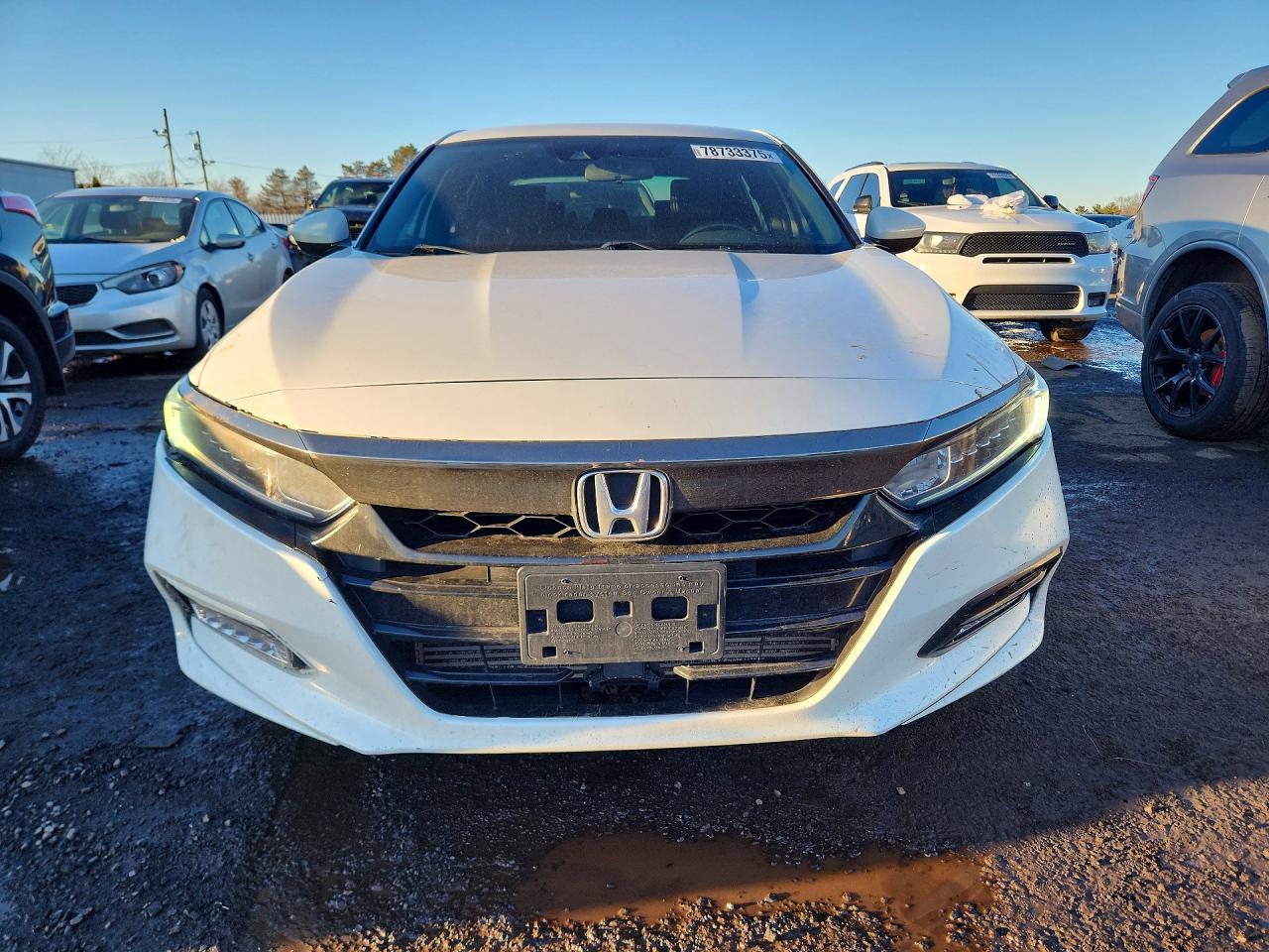 2019 Honda Accord Sport White vin: 1HGCV1F30KA162084