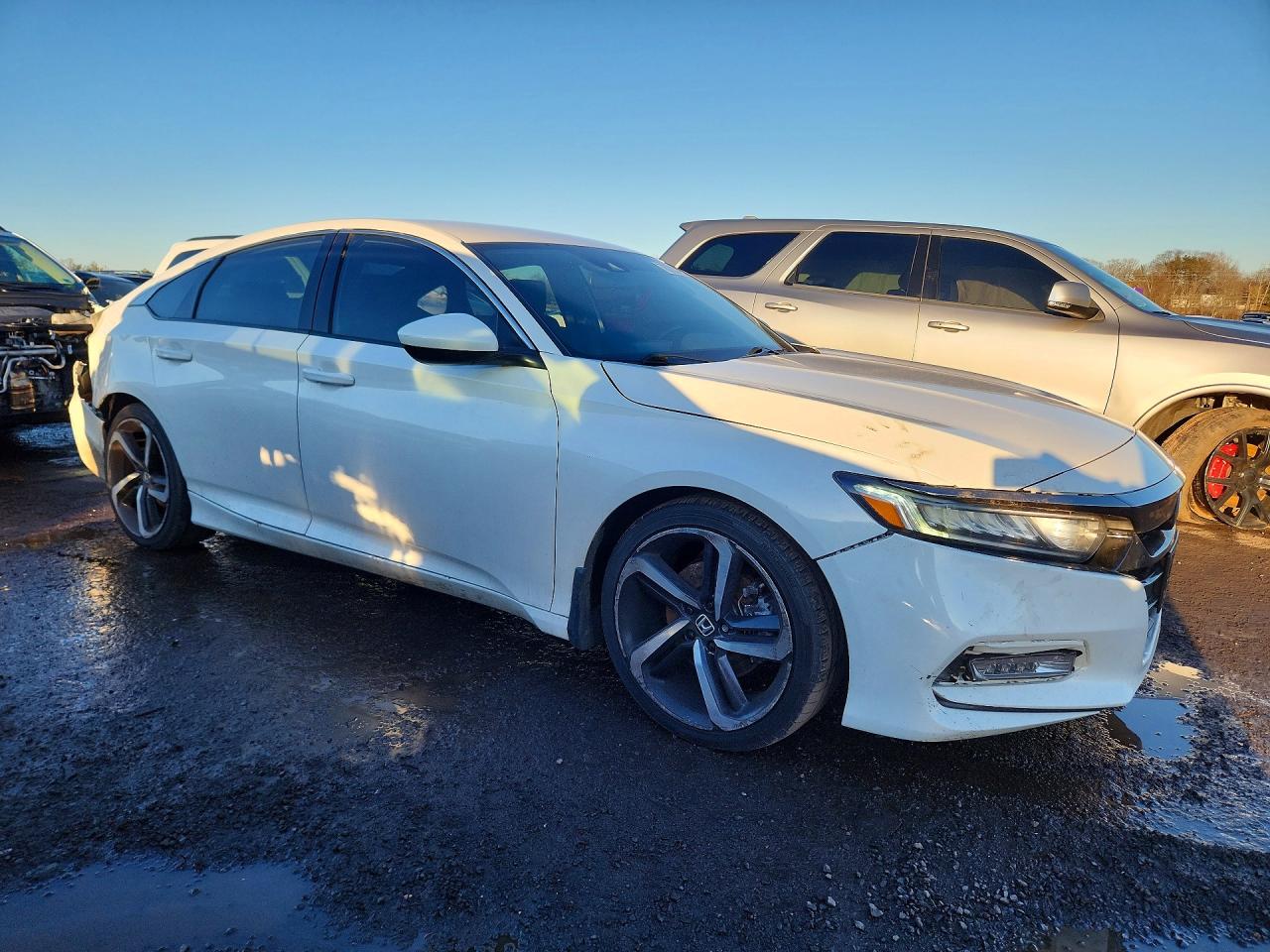 2019 Honda Accord Sport White vin: 1HGCV1F30KA162084