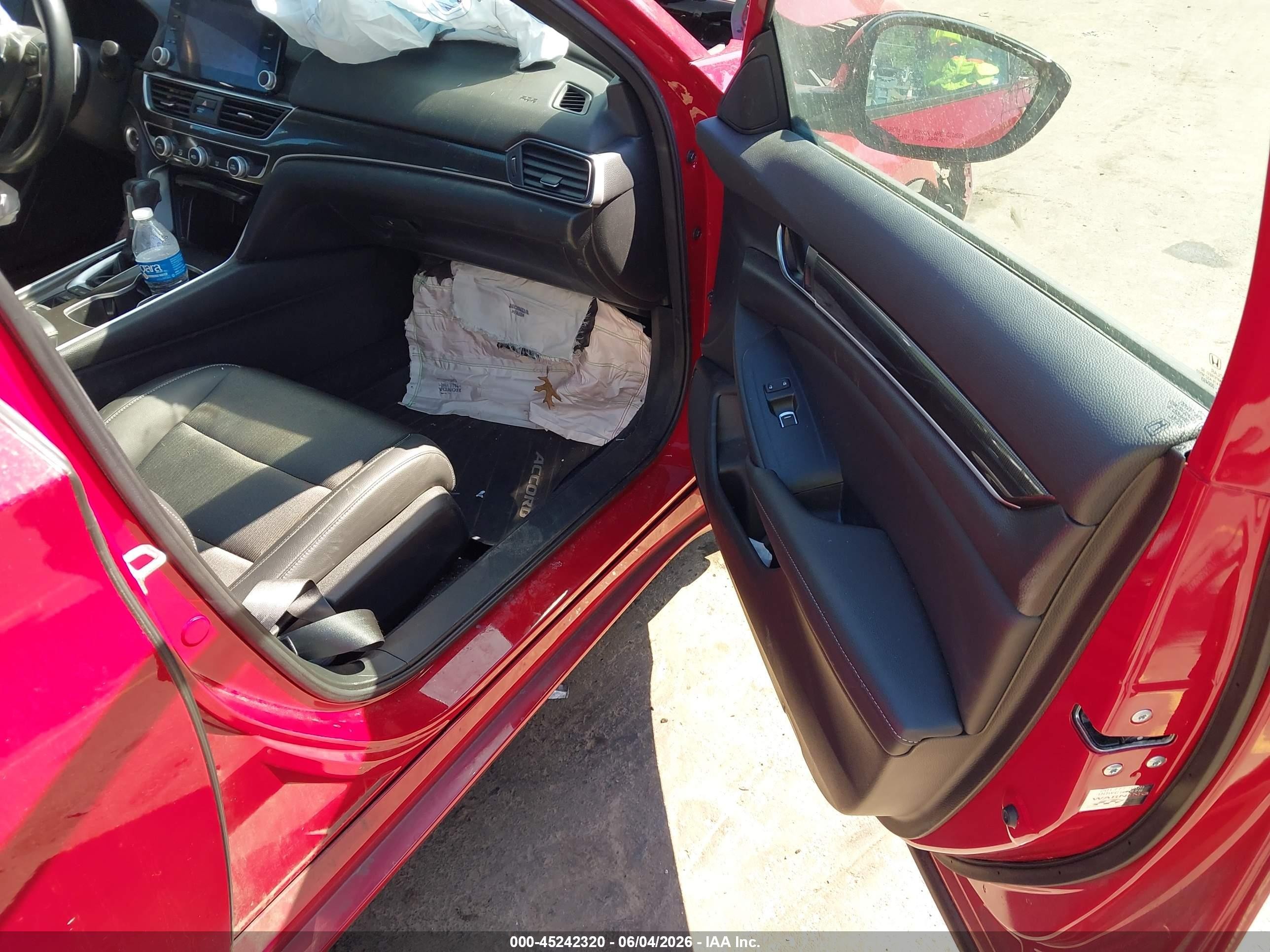 2022 Honda Accord Sport Red vin: 1HGCV1F30NA024677