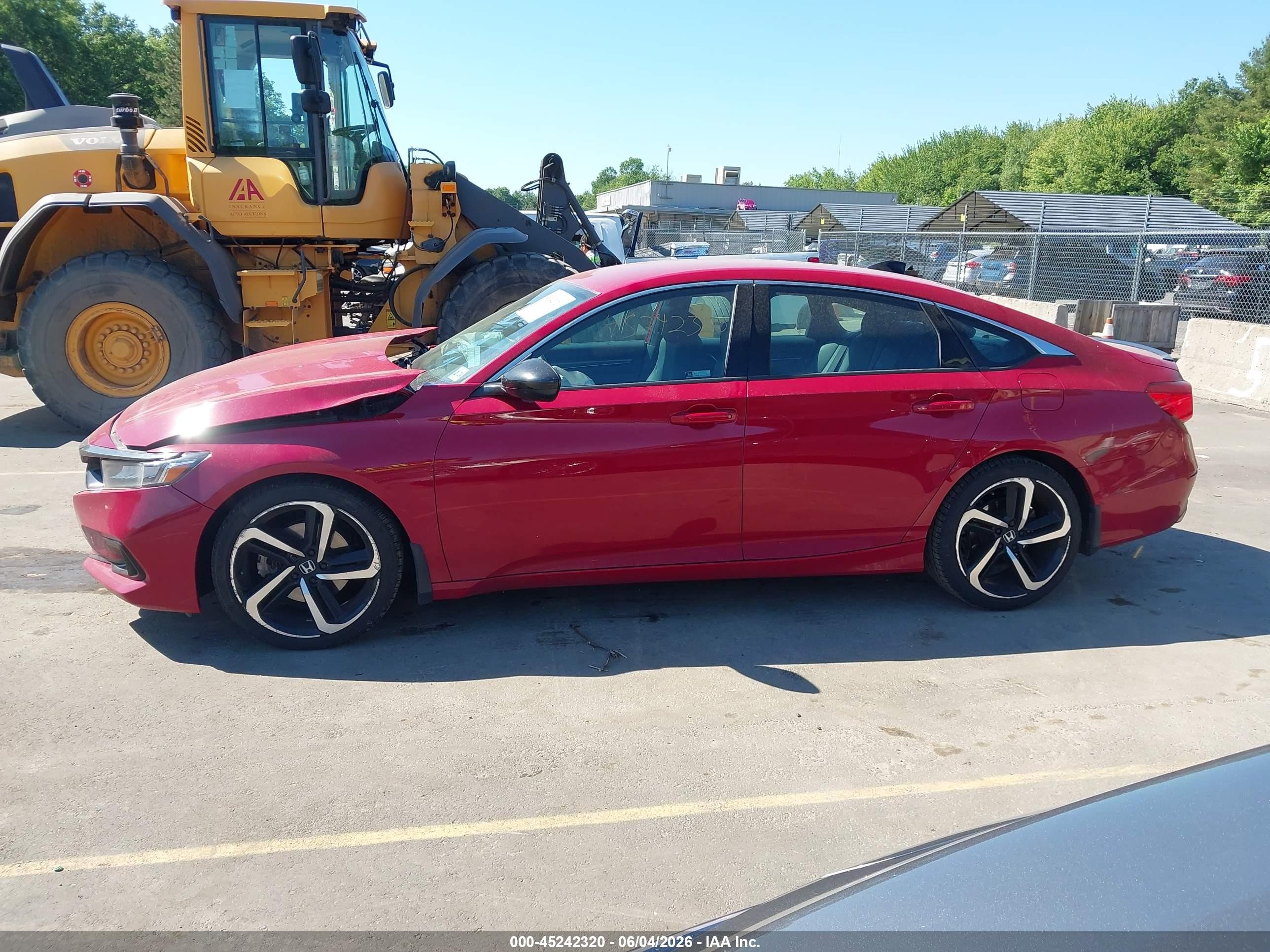 2022 Honda Accord Sport Red vin: 1HGCV1F30NA024677