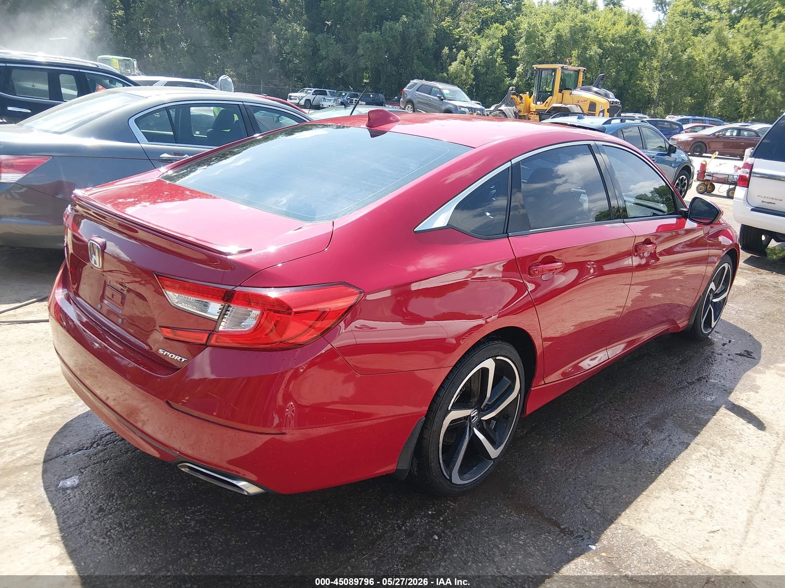 2018 Honda Accord Sport Red vin: 1HGCV1F31JA192807