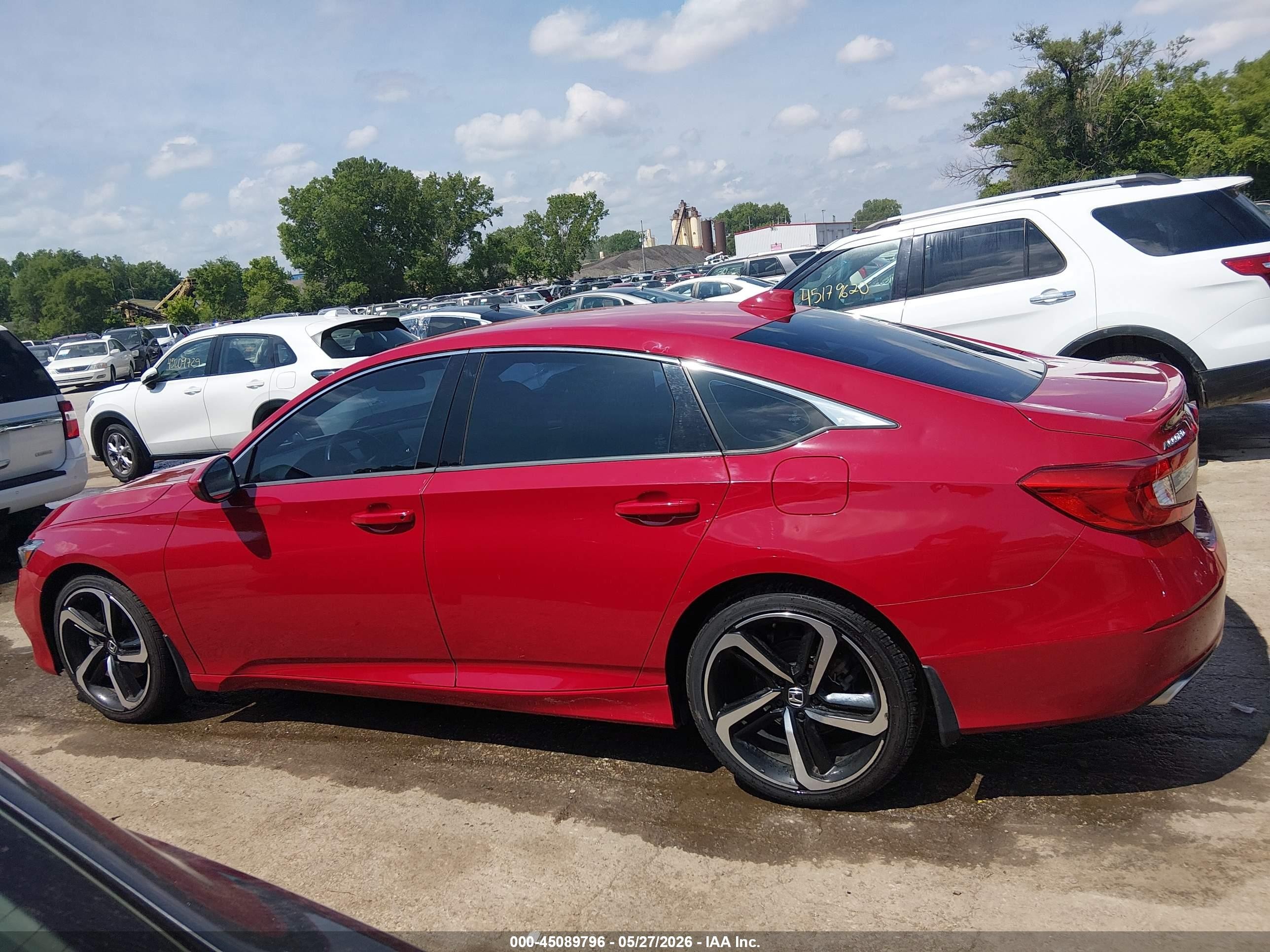 2018 Honda Accord Sport Red vin: 1HGCV1F31JA192807