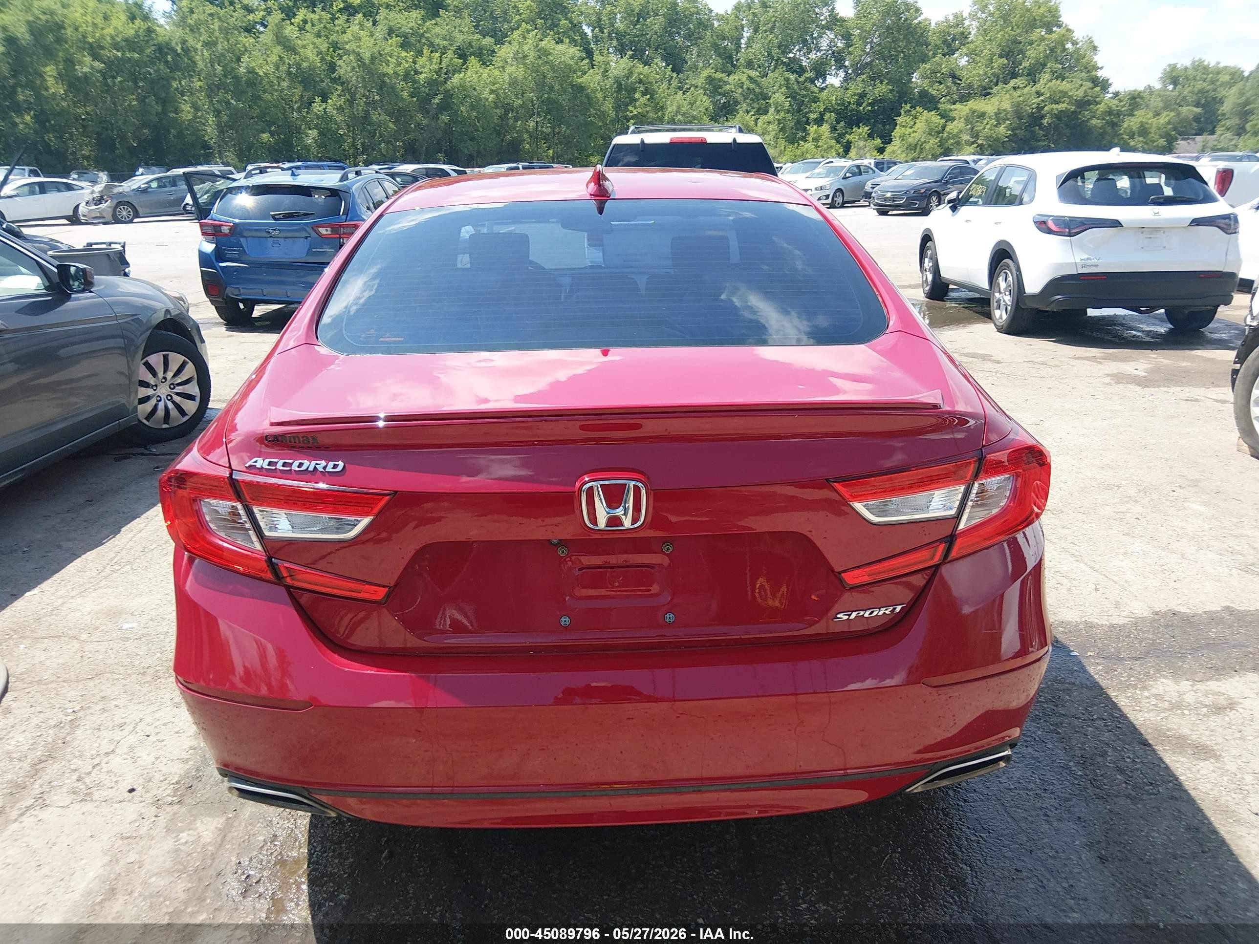 2018 Honda Accord Sport Red vin: 1HGCV1F31JA192807