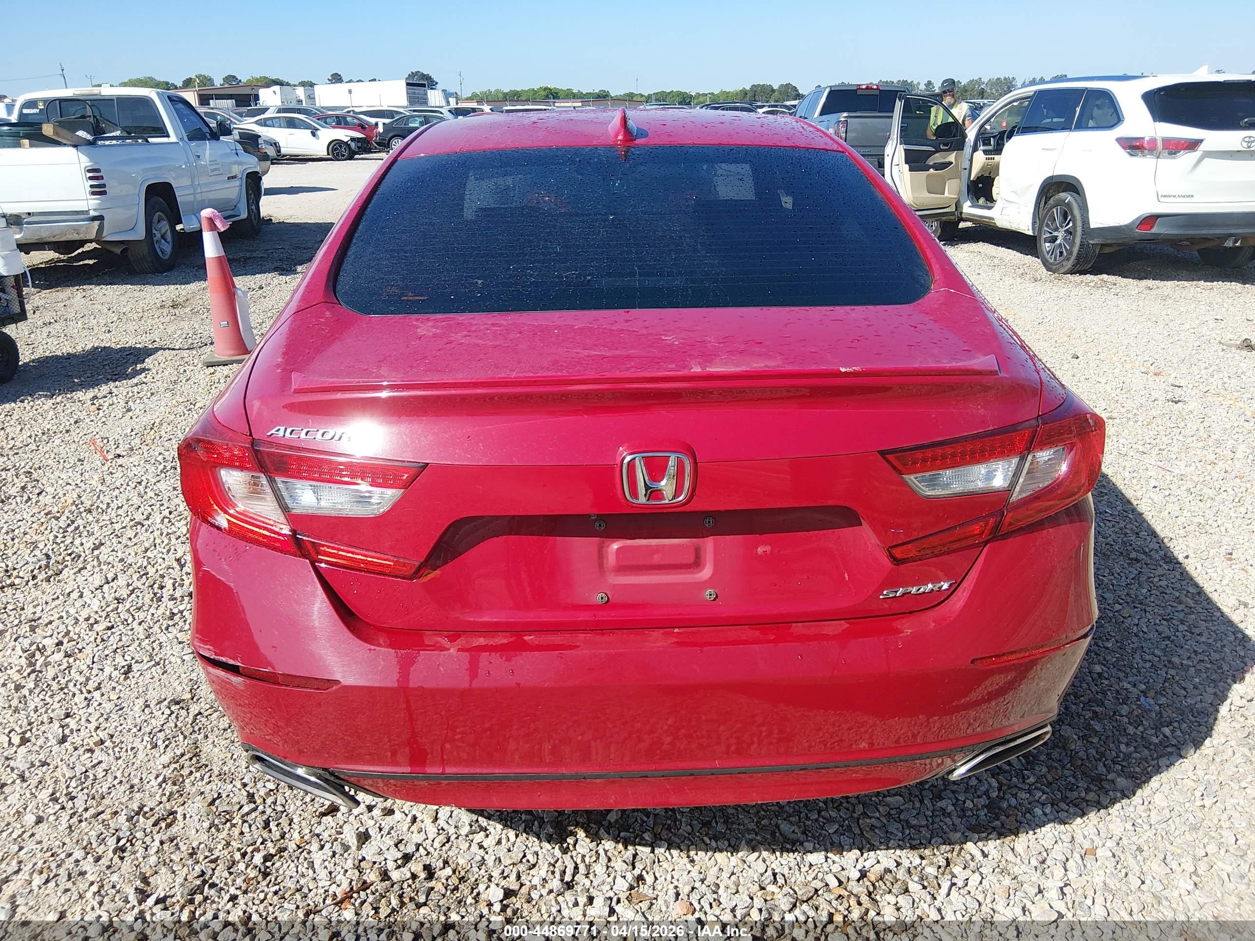 2018 Honda Accord Sport Красный vin: 1HGCV1F31JA247126
