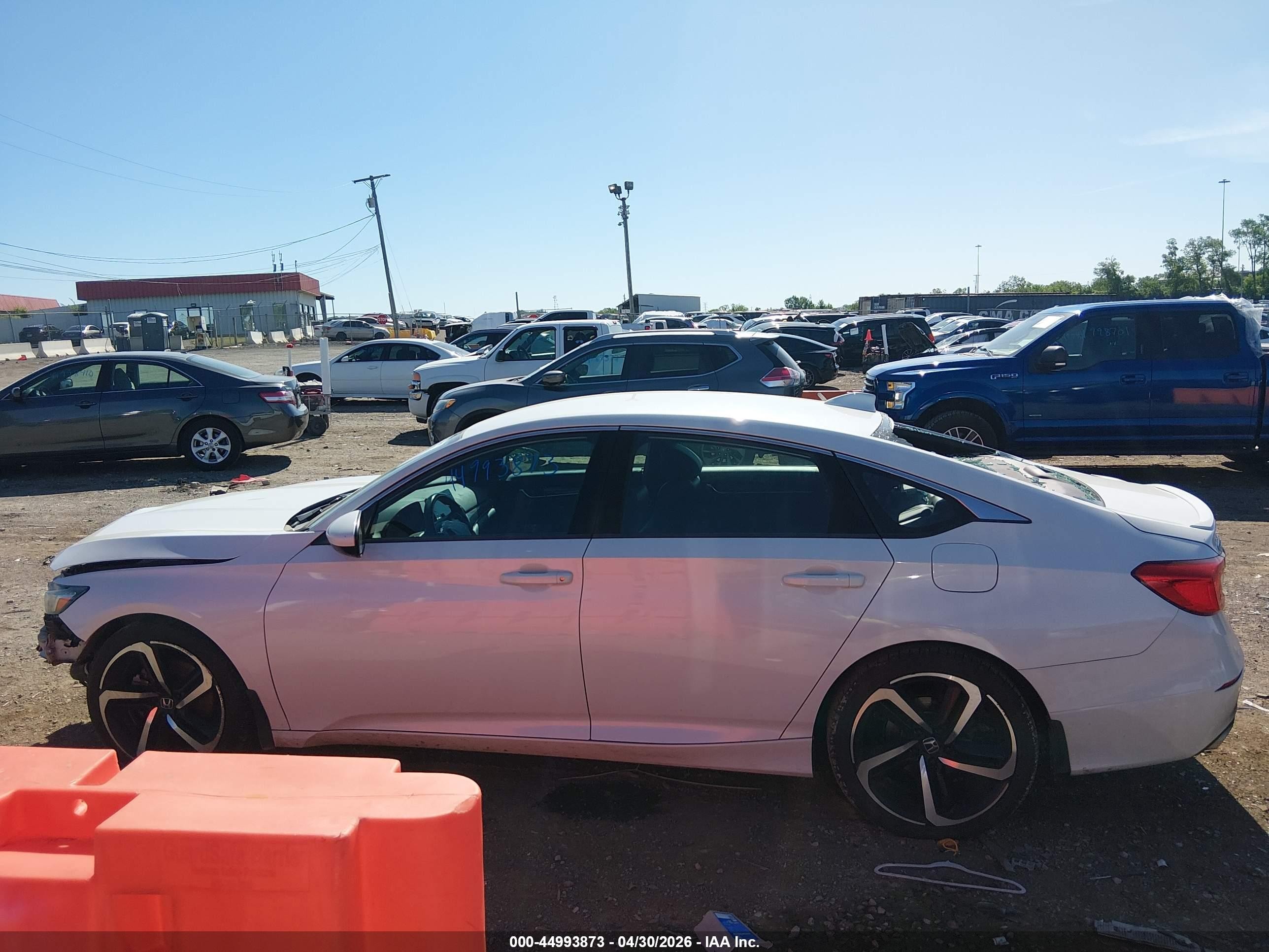 2019 Honda Accord Sport White vin: 1HGCV1F31KA081630