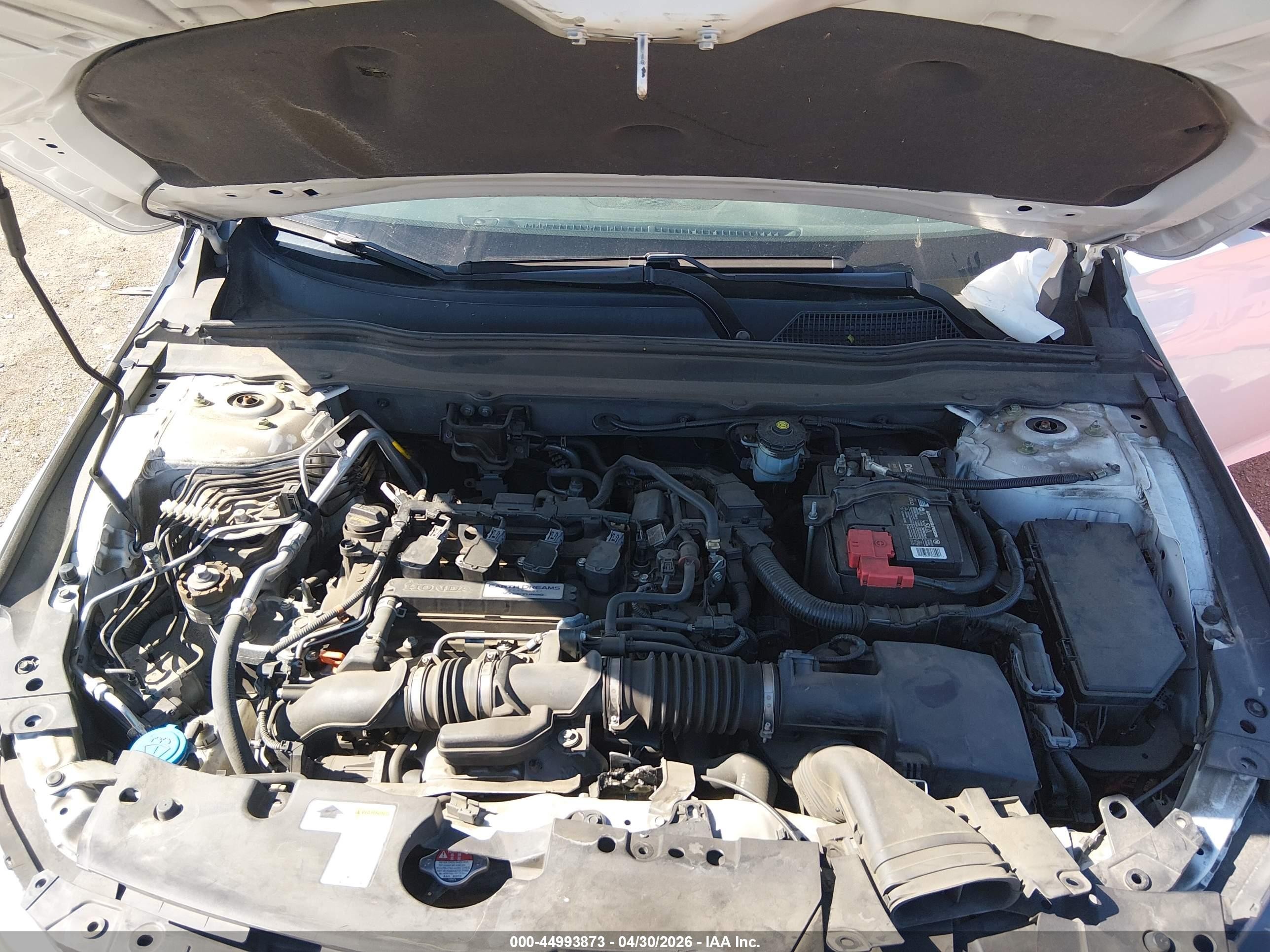 2019 Honda Accord Sport White vin: 1HGCV1F31KA081630