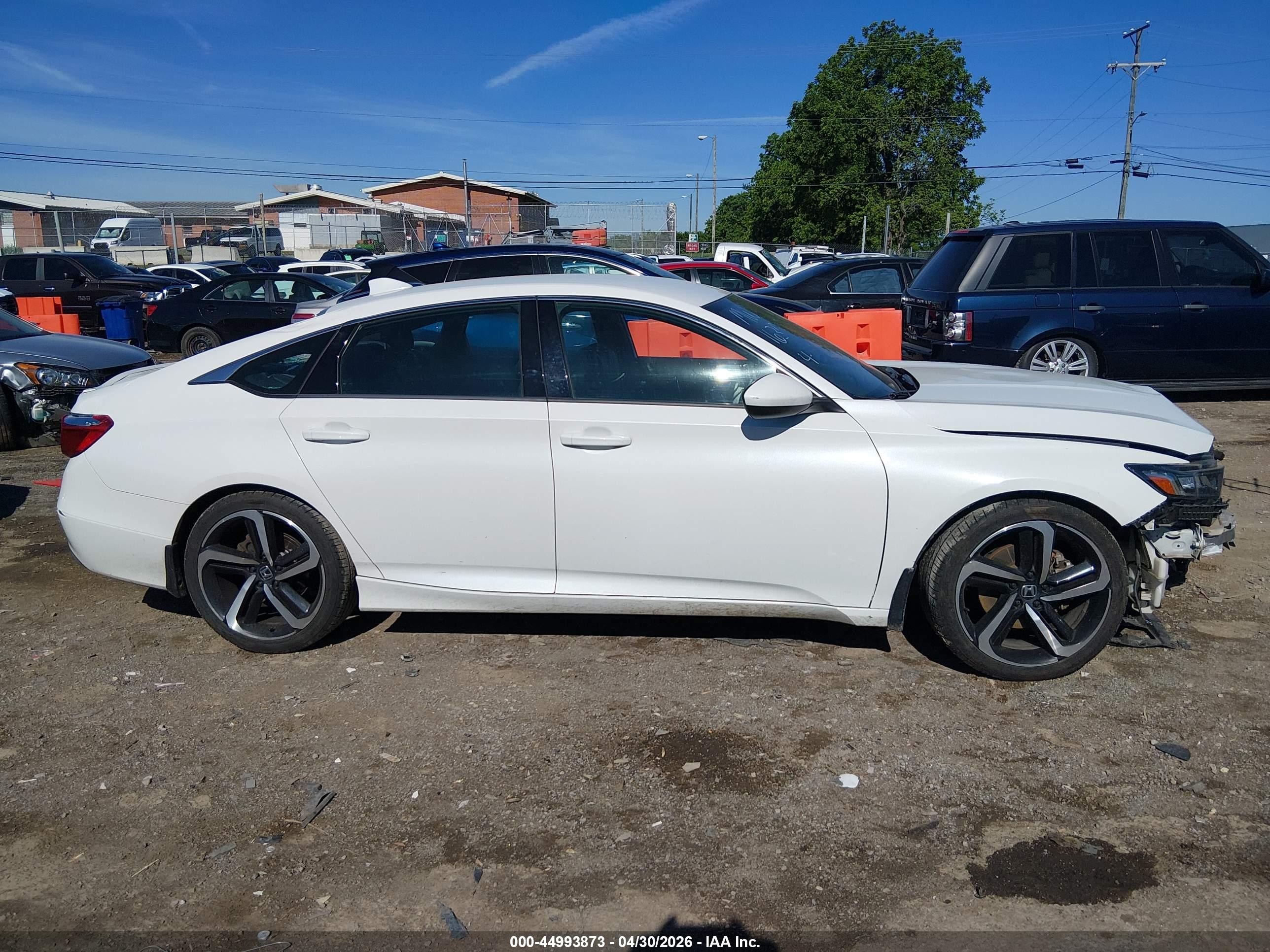 2019 Honda Accord Sport White vin: 1HGCV1F31KA081630