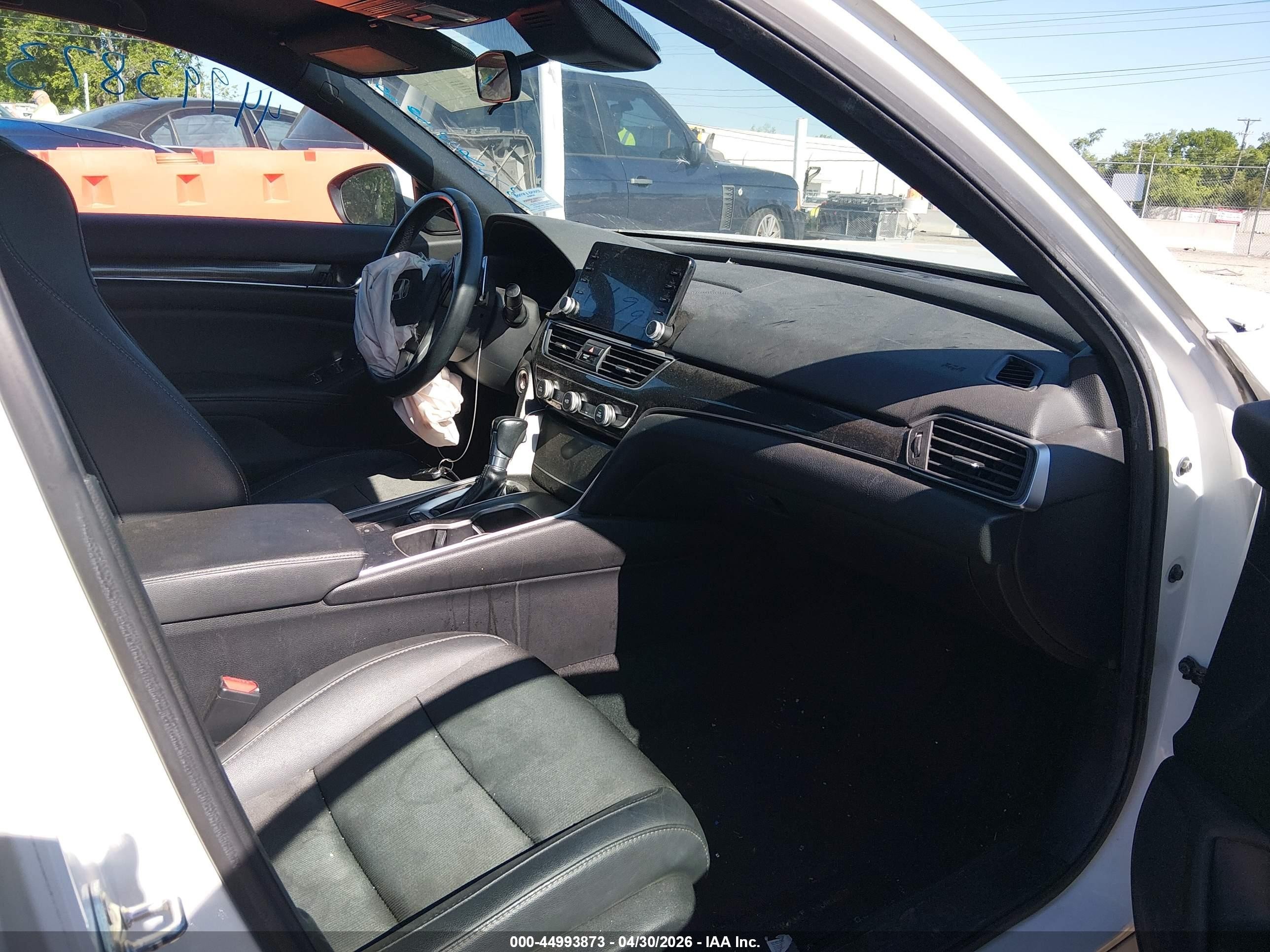 2019 Honda Accord Sport White vin: 1HGCV1F31KA081630