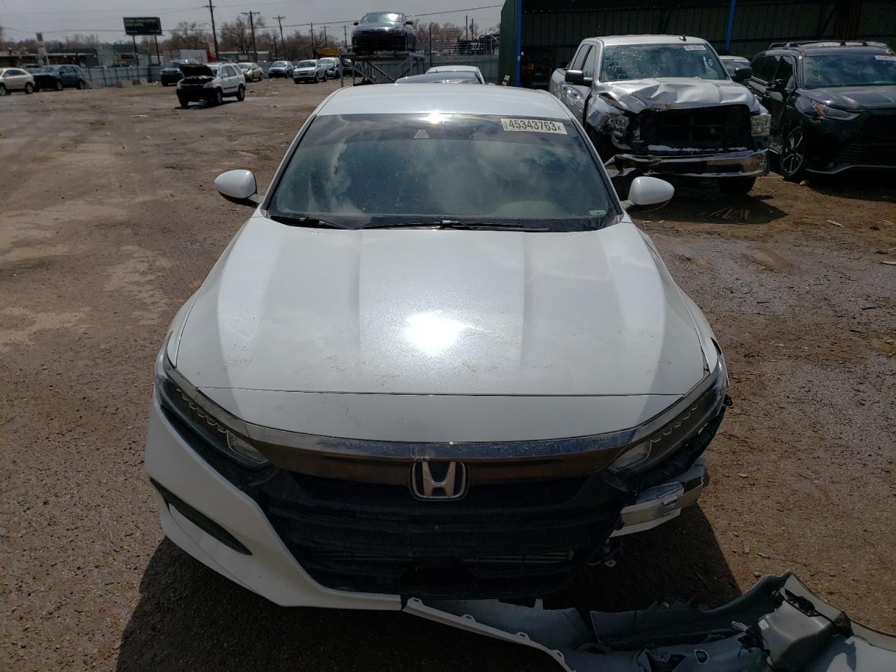 2019 Honda Accord Sport White vin: 1HGCV1F31KA117803
