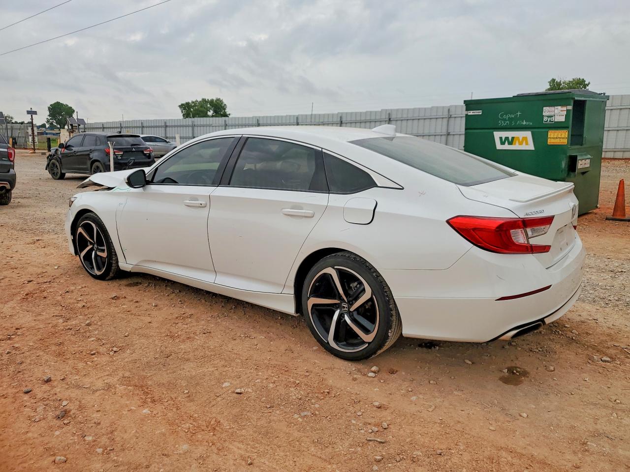 2019 Honda Accord Sport White vin: 1HGCV1F31KA117803