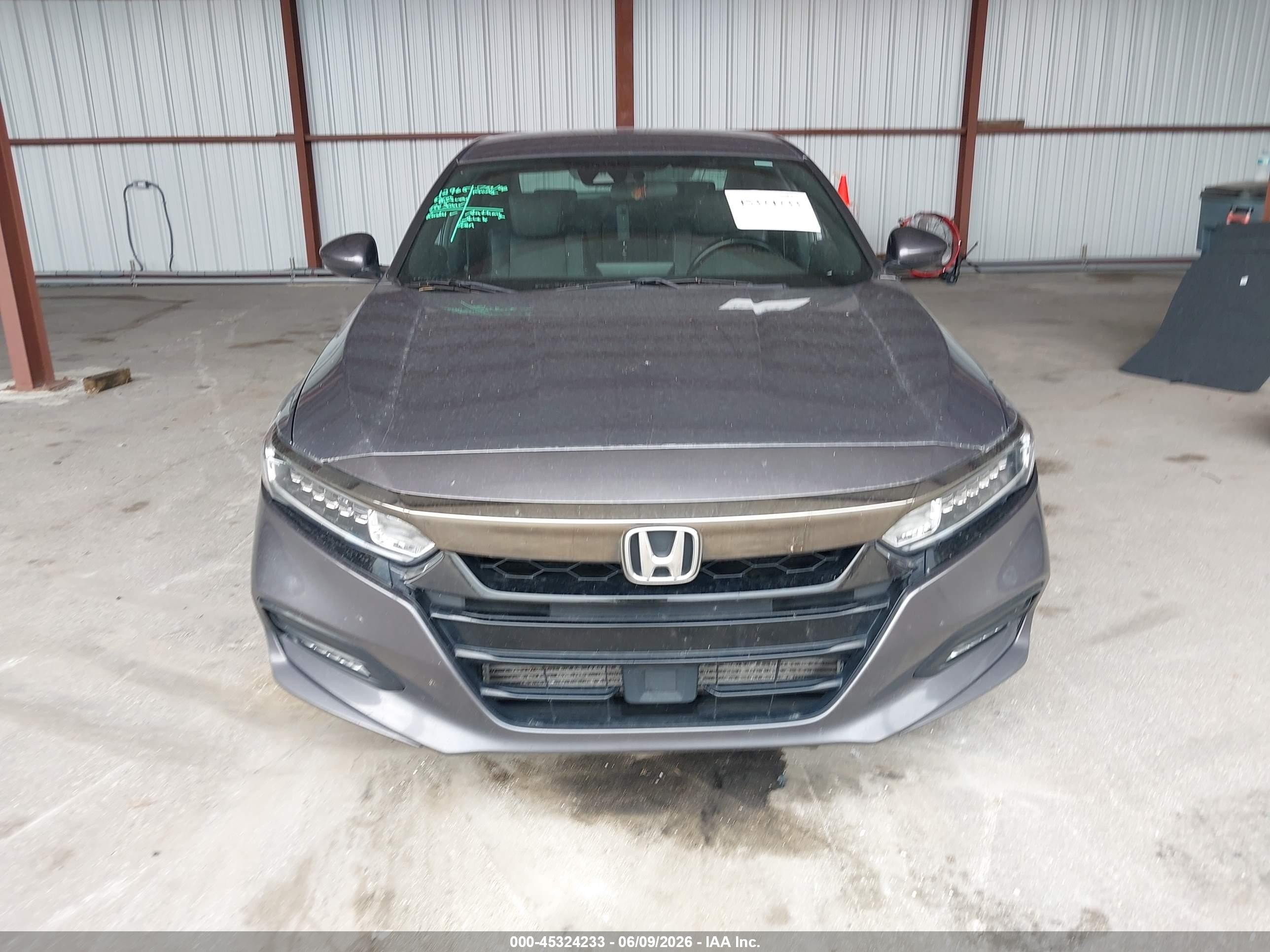 2019 Honda Accord Sport Серый vin: 1HGCV1F31KA153295
