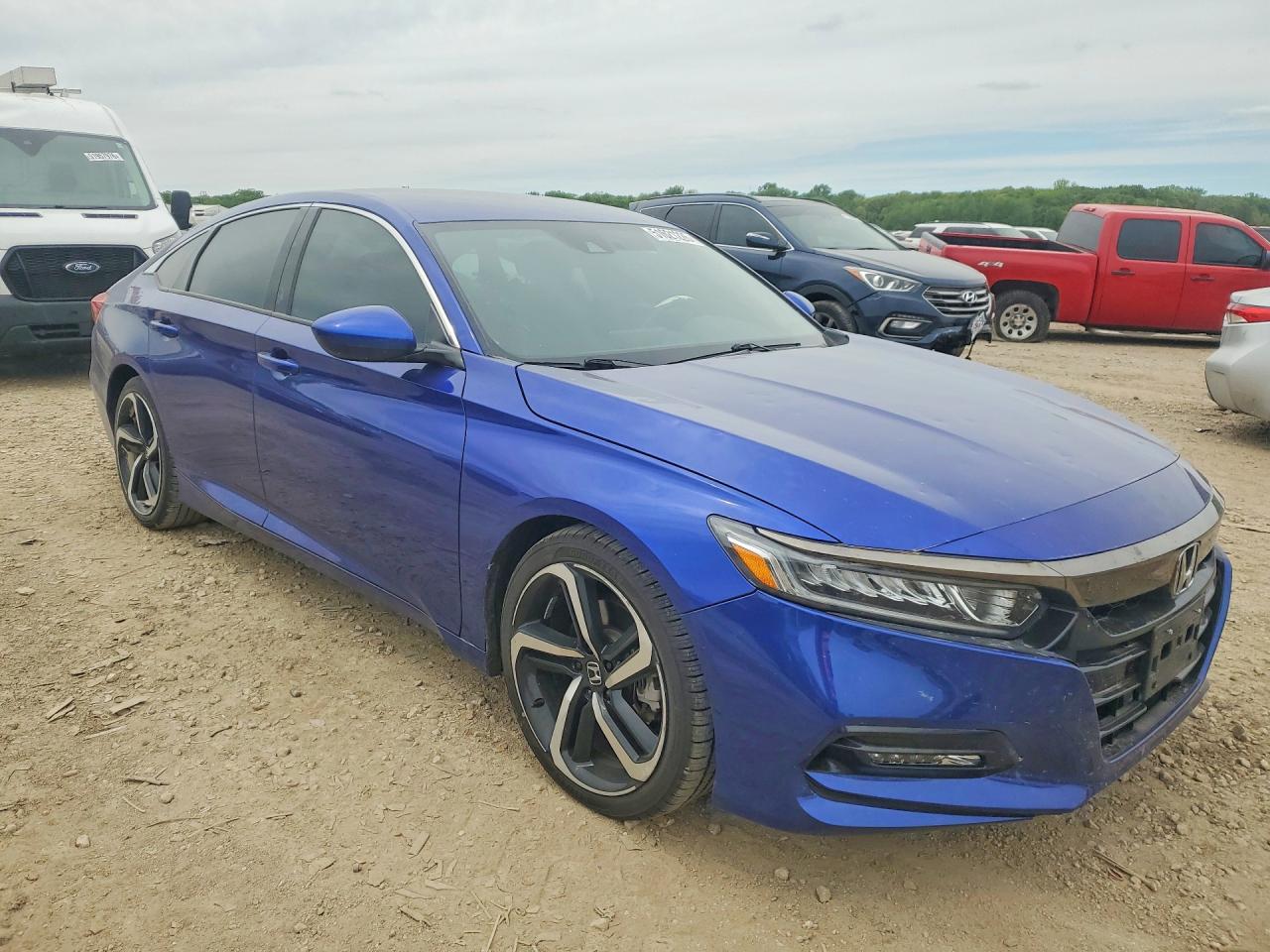 2020 Honda Accord Sport Blue vin: 1HGCV1F31LA145697