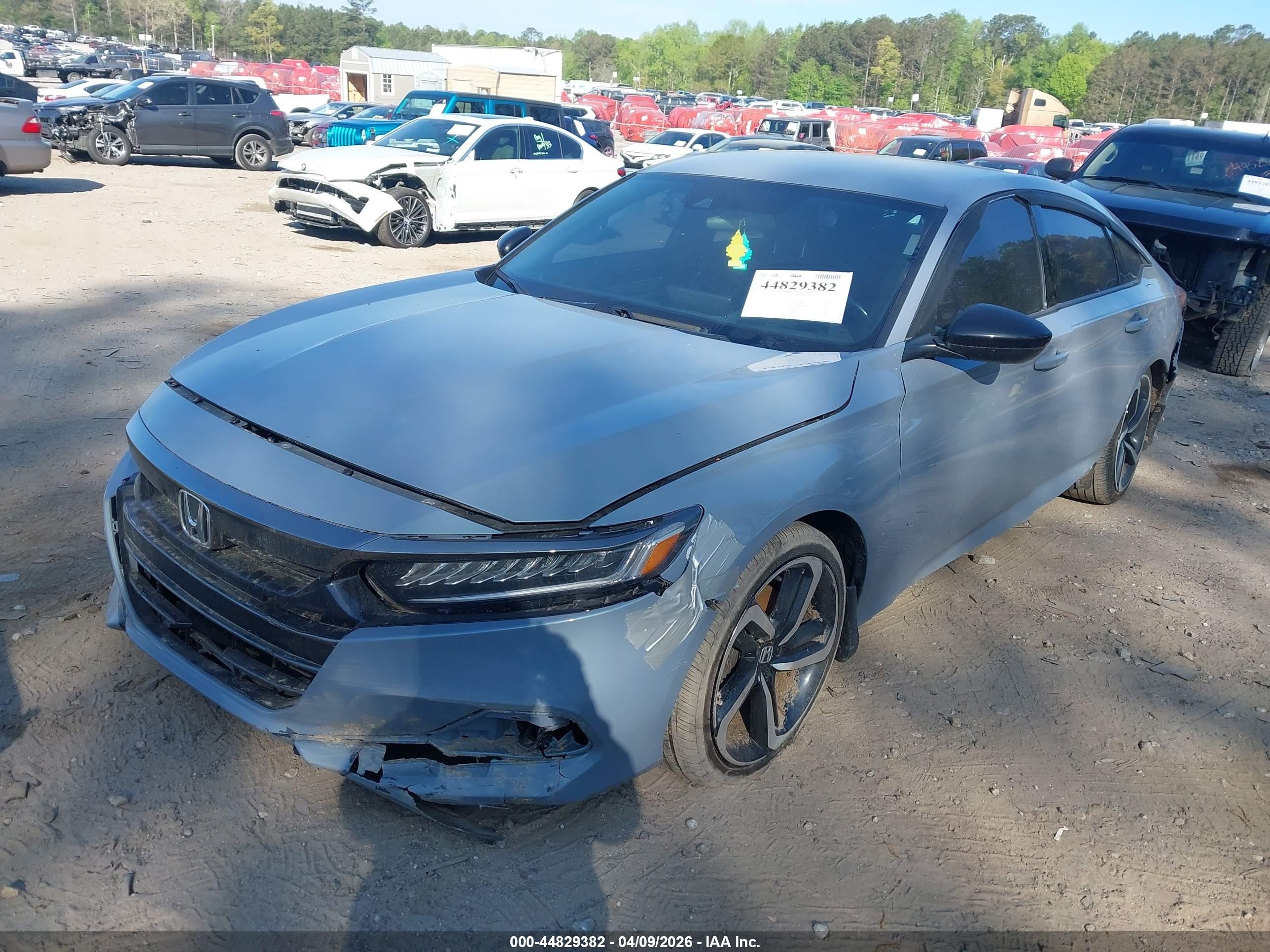 2021 Honda Accord Sport Gray vin: 1HGCV1F31MA032074