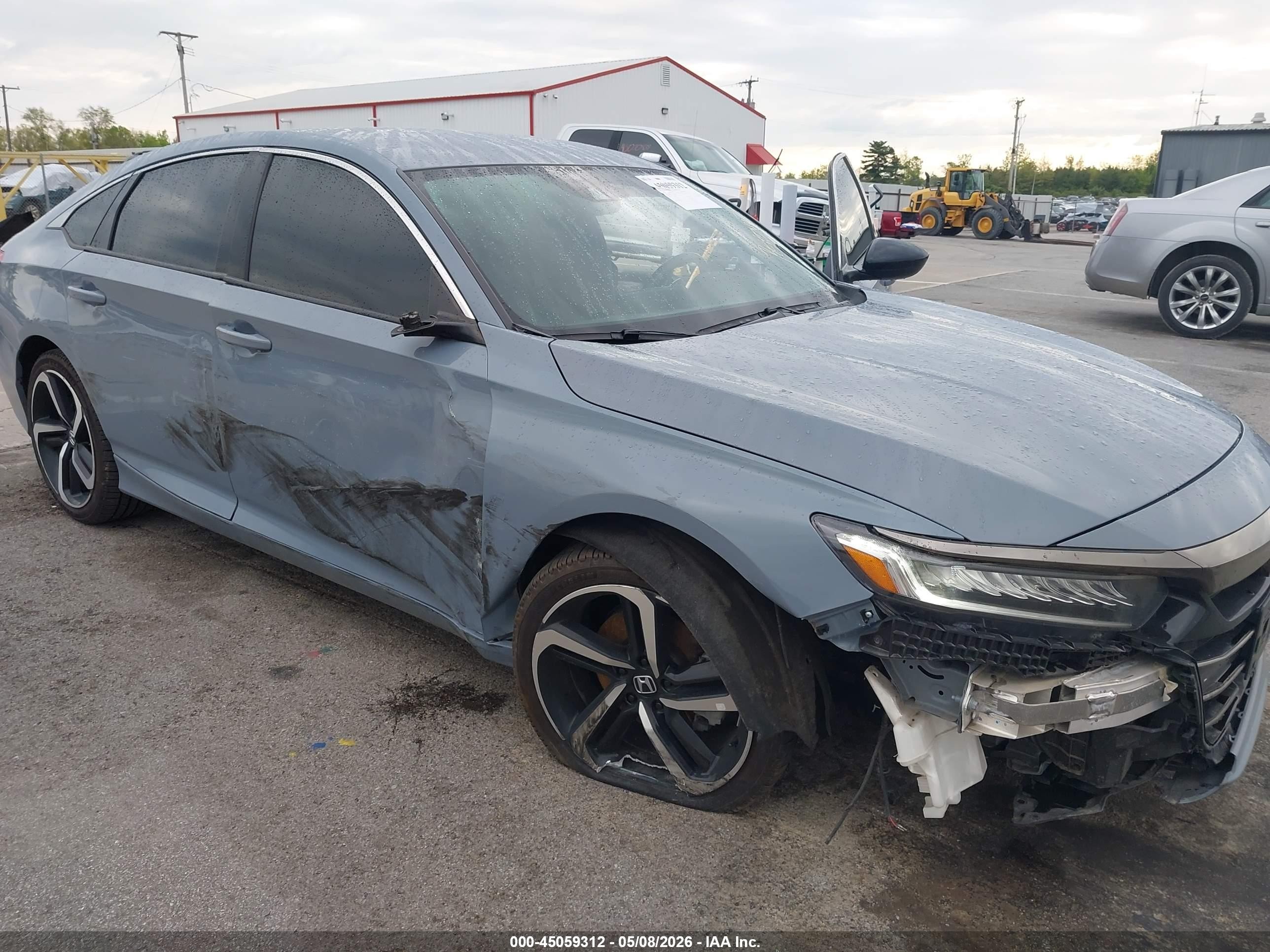 2022 Honda Accord Sport Синий vin: 1HGCV1F31NA062399