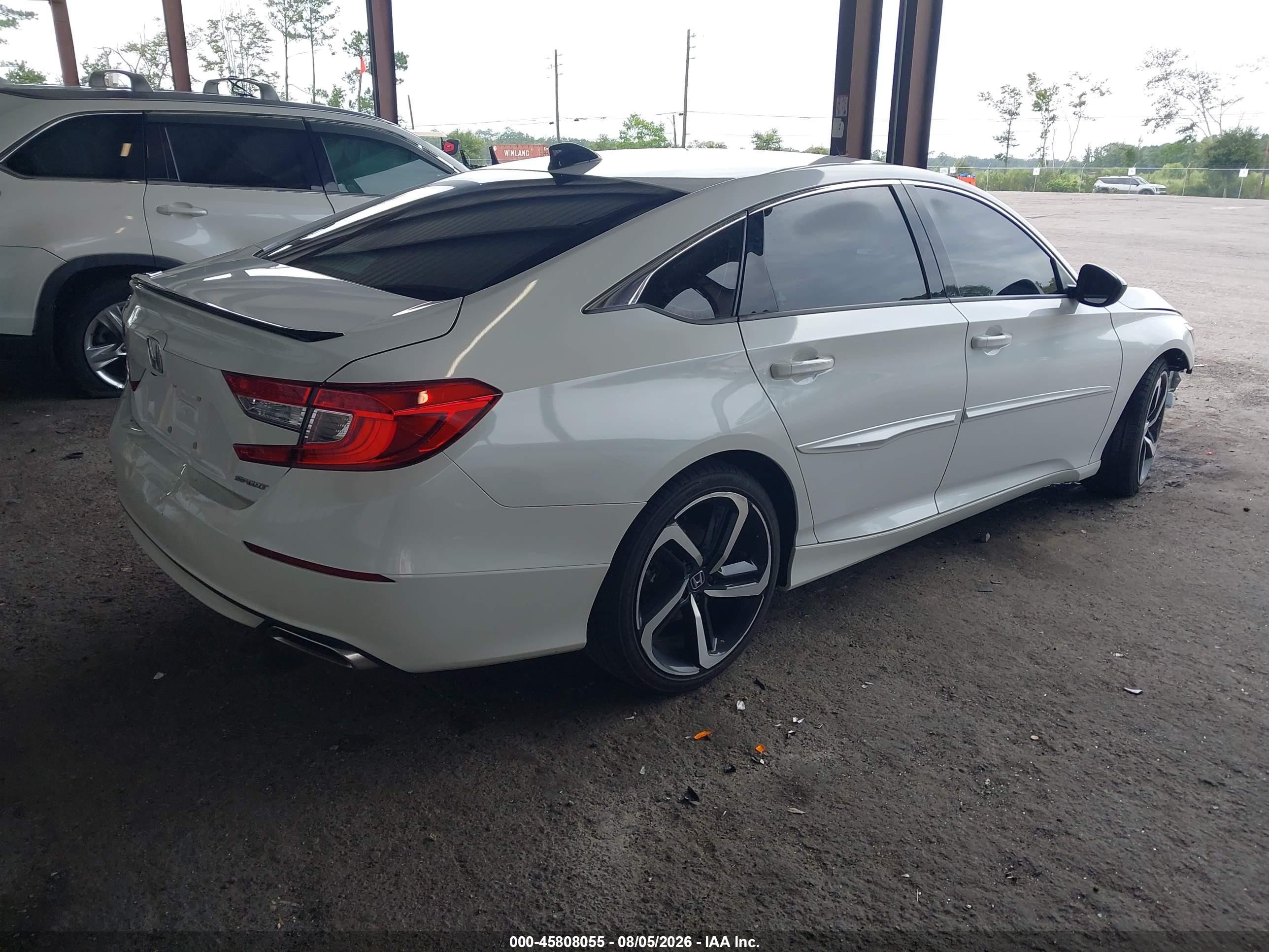 2022 Honda Accord Sport White vin: 1HGCV1F31NA077825