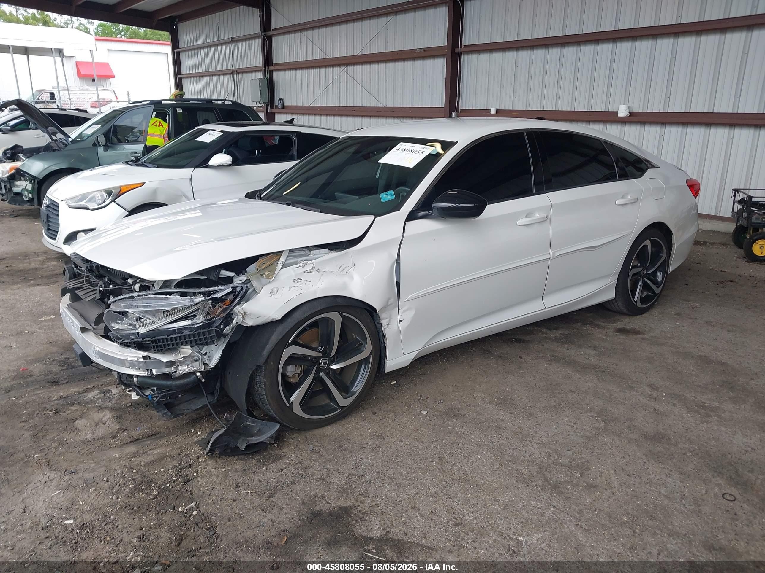 2022 Honda Accord Sport White vin: 1HGCV1F31NA077825