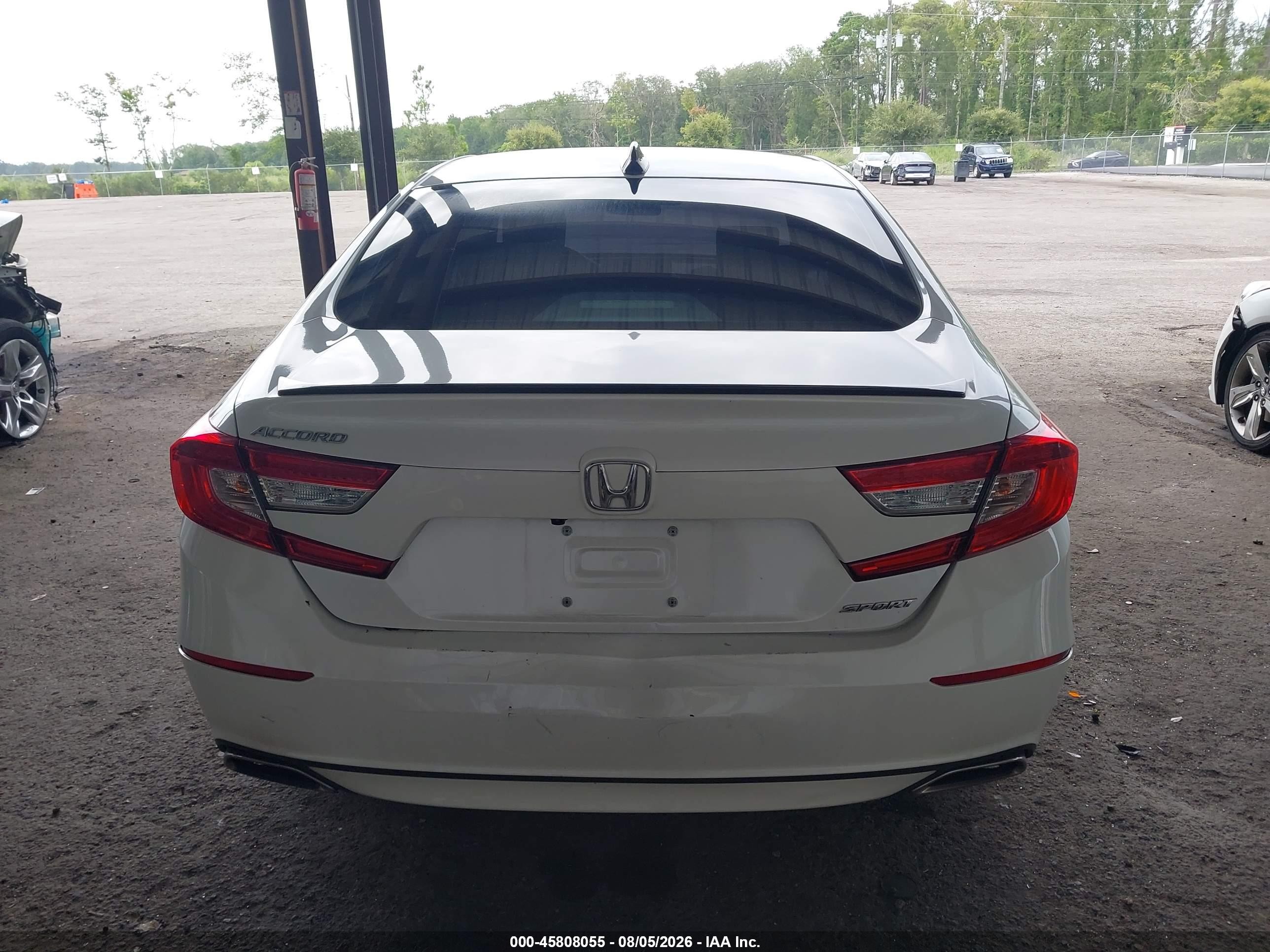 2022 Honda Accord Sport White vin: 1HGCV1F31NA077825