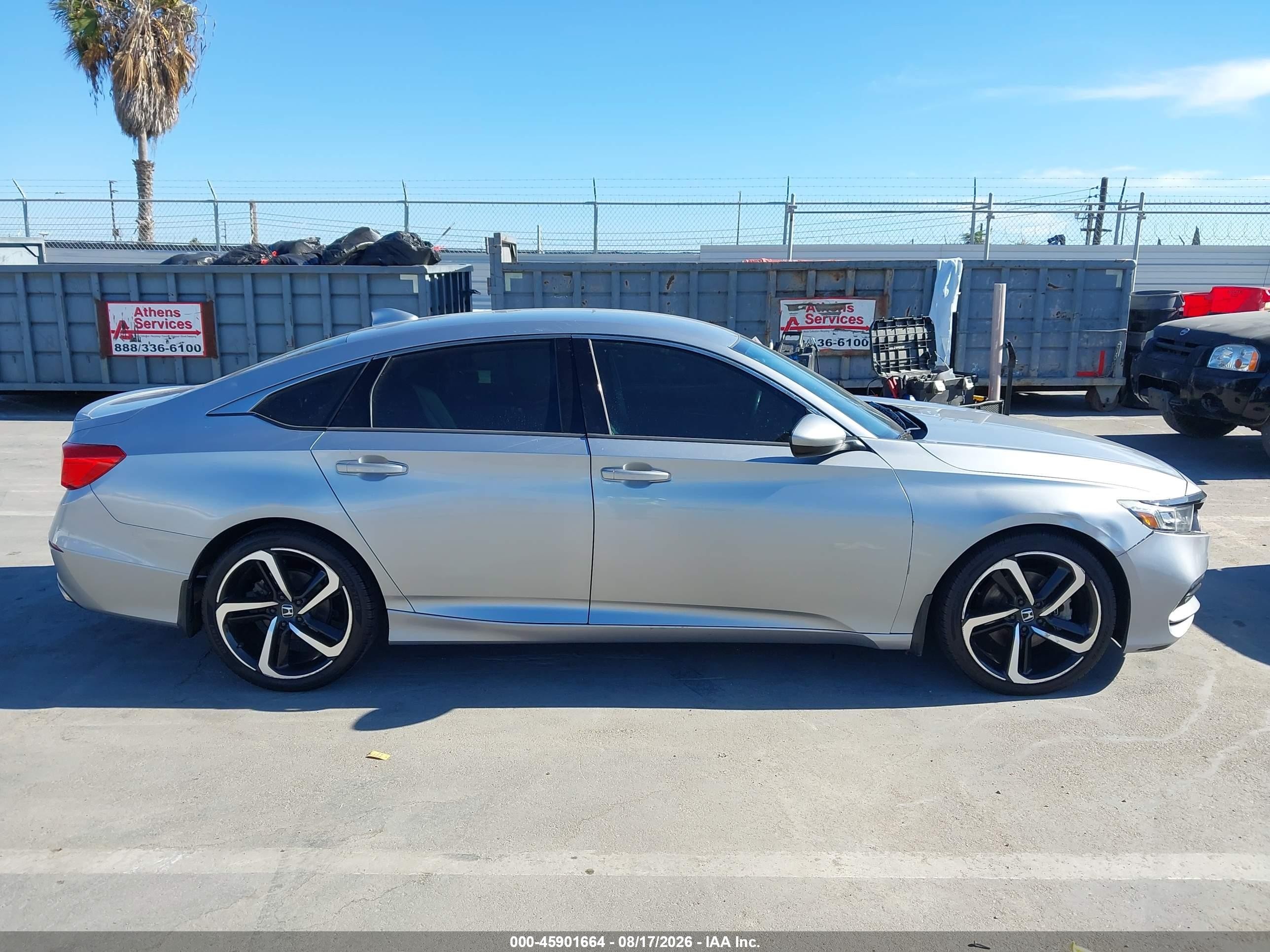 2018 Honda Accord Sport Silver vin: 1HGCV1F32JA001105