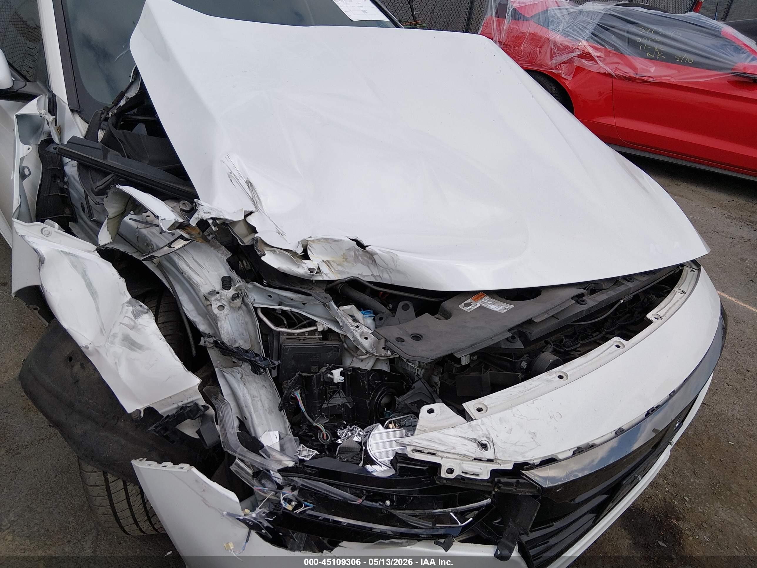 2019 Honda Accord Sport White vin: 1HGCV1F32KA086318