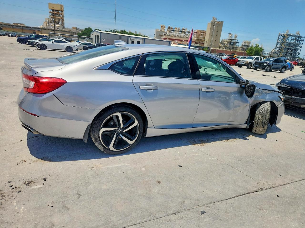 2020 Honda Accord Sport Silver vin: 1HGCV1F32LA051215