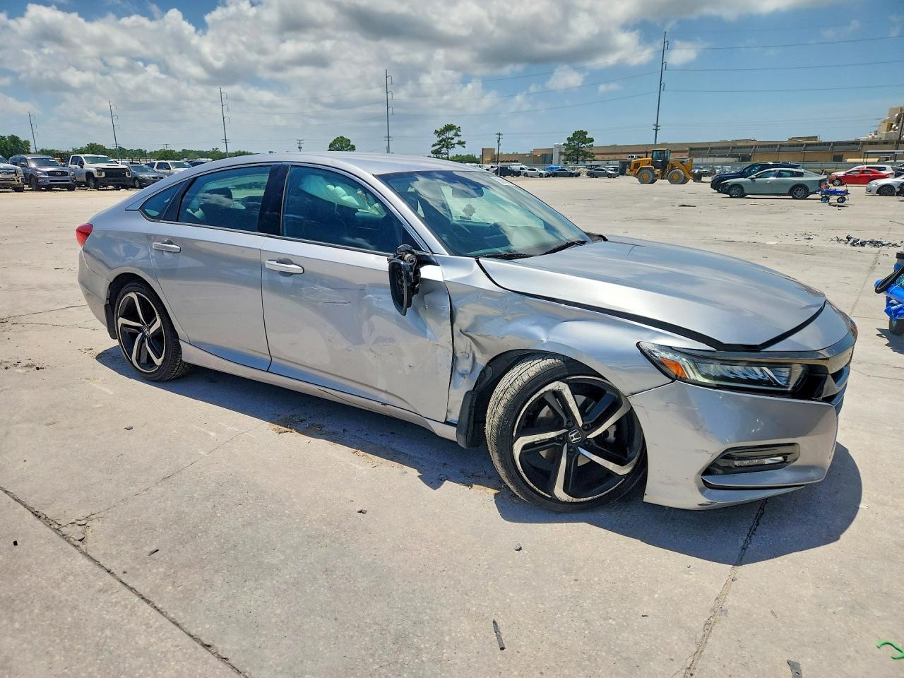 2020 Honda Accord Sport Silver vin: 1HGCV1F32LA051215