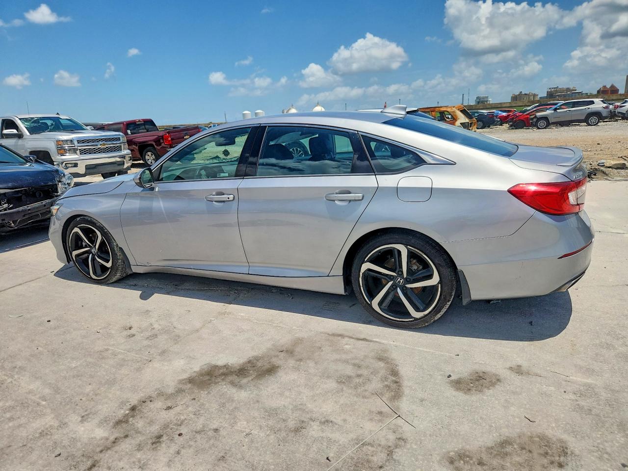 2020 Honda Accord Sport Silver vin: 1HGCV1F32LA051215