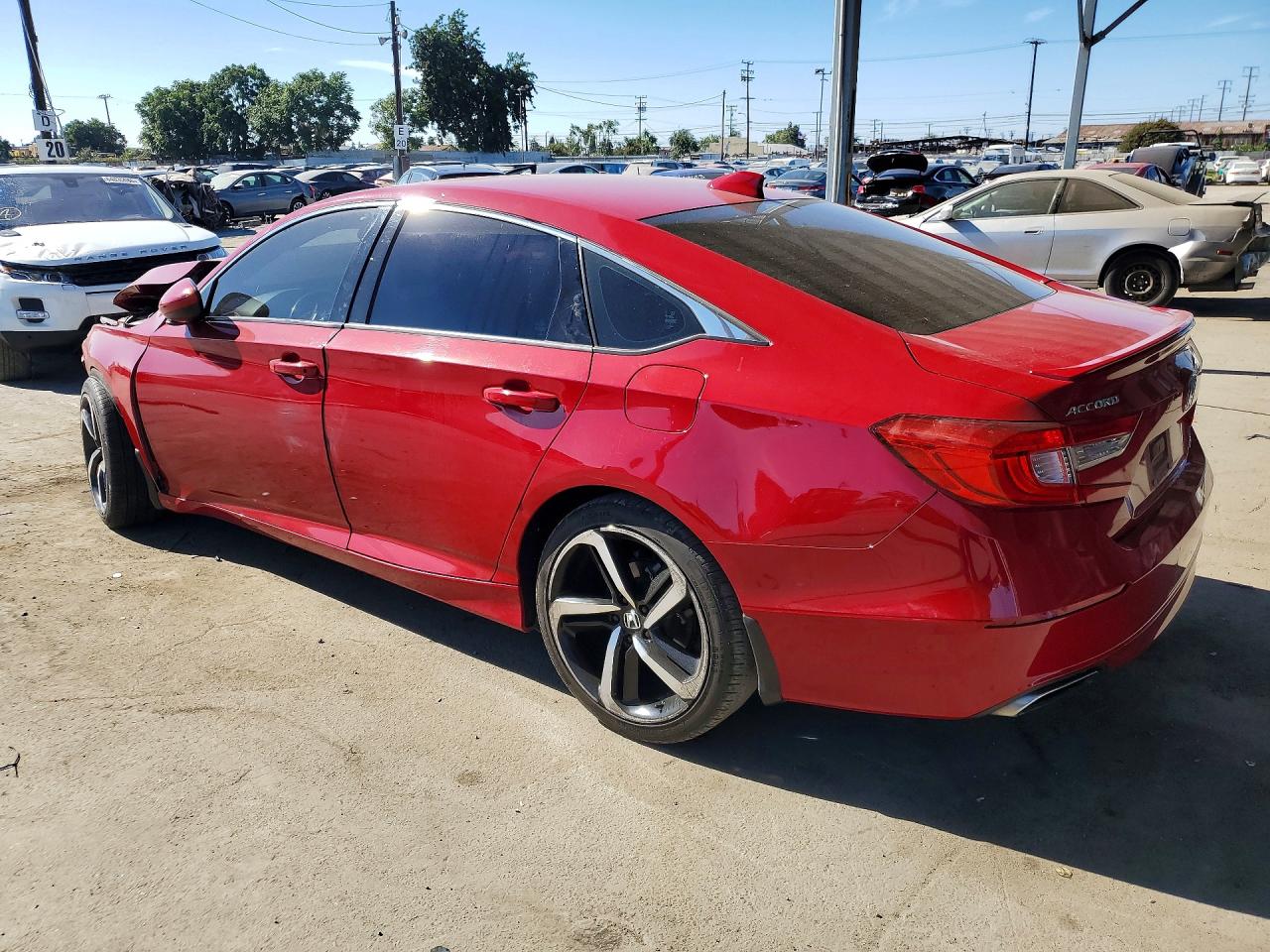 2020 Honda Accord Sport Красный vin: 1HGCV1F32LA097725