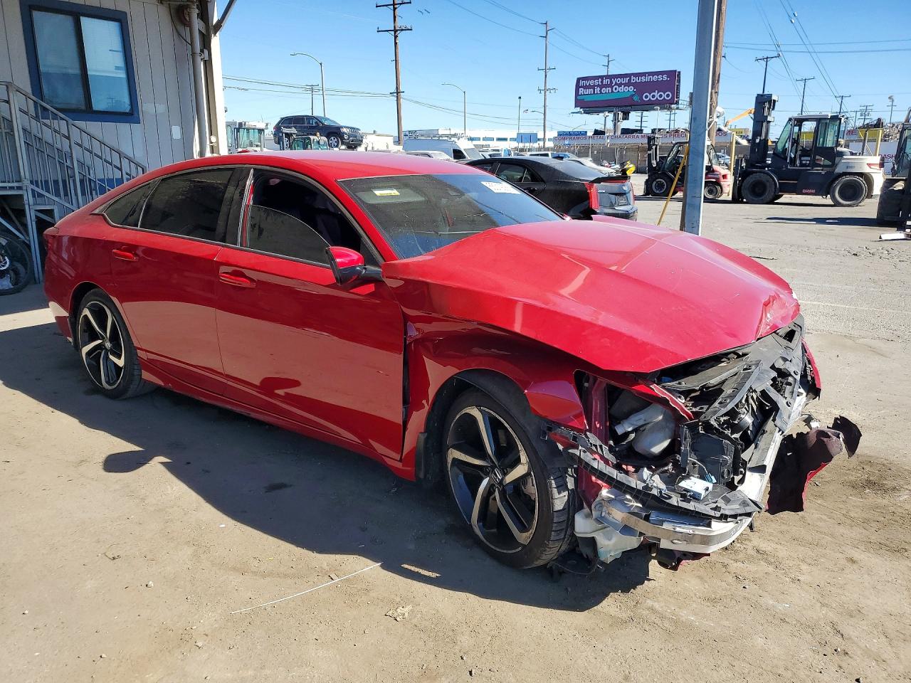 2020 Honda Accord Sport Красный vin: 1HGCV1F32LA097725