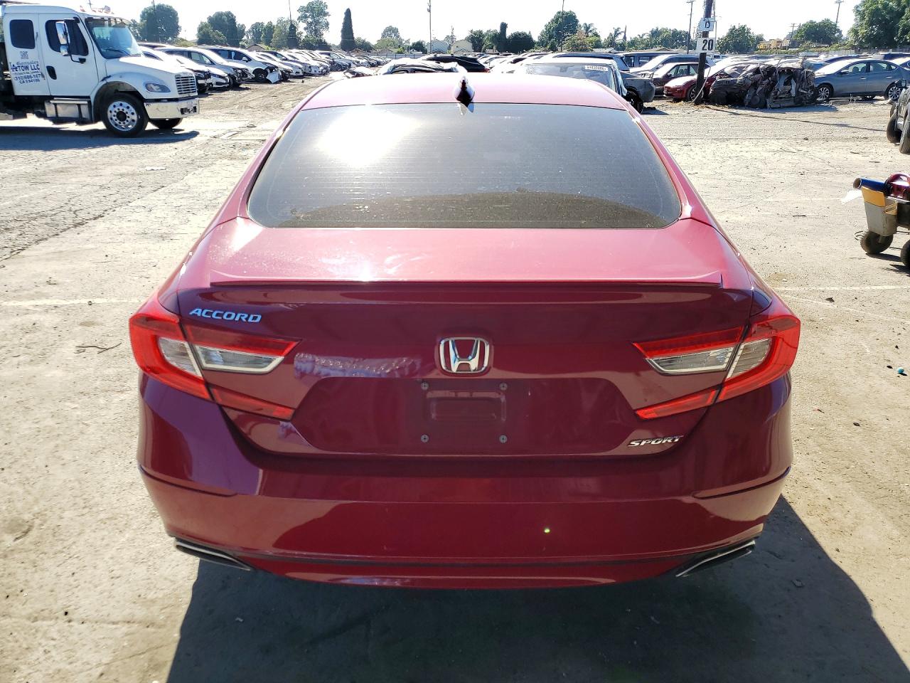 2020 Honda Accord Sport Красный vin: 1HGCV1F32LA097725