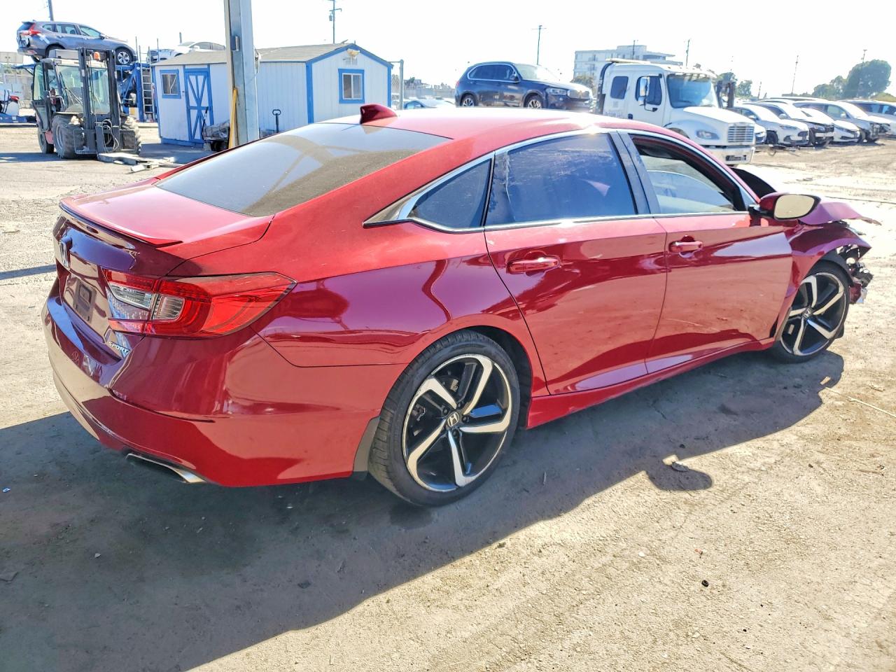 2020 Honda Accord Sport Красный vin: 1HGCV1F32LA097725